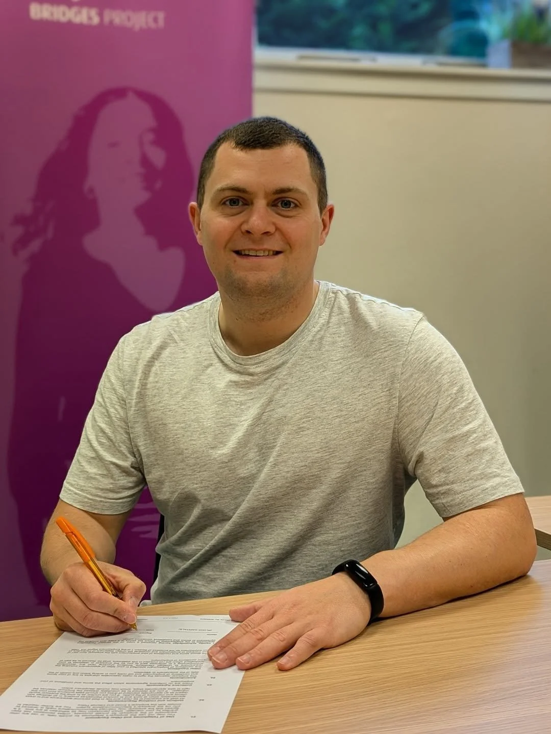 ✍️ Welcome back, Stuart!

Stuart did a placement with us for his uni degree last year and liked it so much that he has now come back as a staff member!

Stuart has rejoined Bridges as our new Group Support Worker. This means he will deliver the Group
