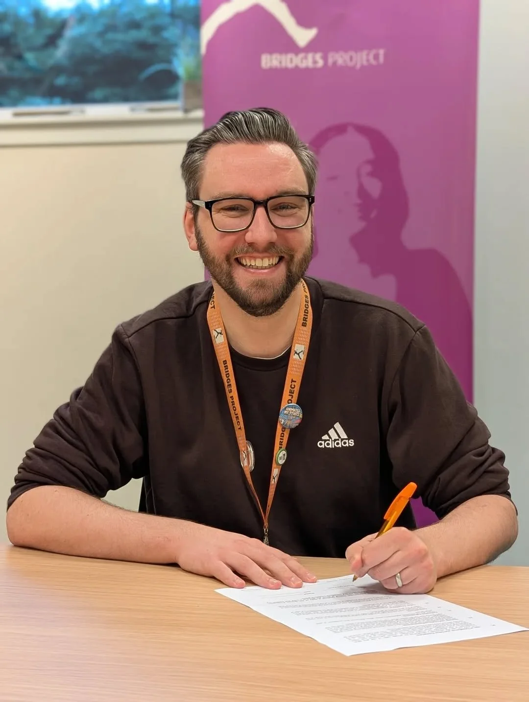 ✍️ New contract and new job for Grant!

Grant has moved into the Educational Support Worker role 😊

In this role, he will be delivering the Bridges Pathways programme!

Bridges Pathways supports those aged 13-18 in East Lothian and Midlothian to dev