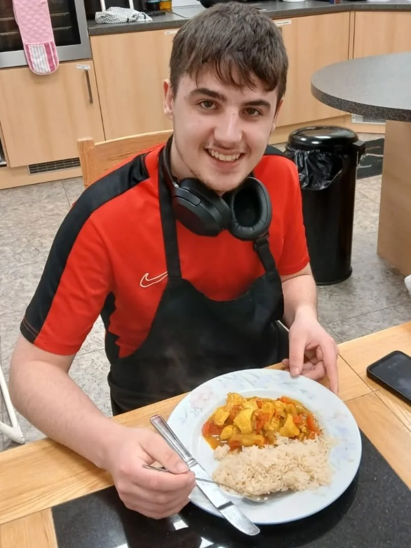 🍛 Working on cooking skills 🍛

Jayden made a delicious chicken curry in one of his one-to-one sessions with us!

He's working with our Independent Living Support Worker Stevie 😊

#LifeSkills #Cooking #IndependentLiving