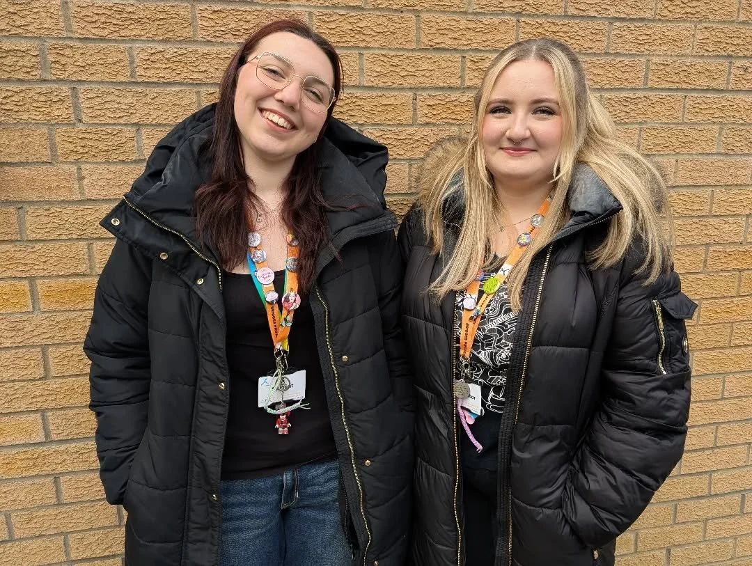Kerra and Eve have joined us on placement!

They're doing it as part of their HNC Working with Communities course ✅️ The placement lasts for four months and Kerra and Eve are focusing on planning, delivering and evaluating group sessions.

Thanks for