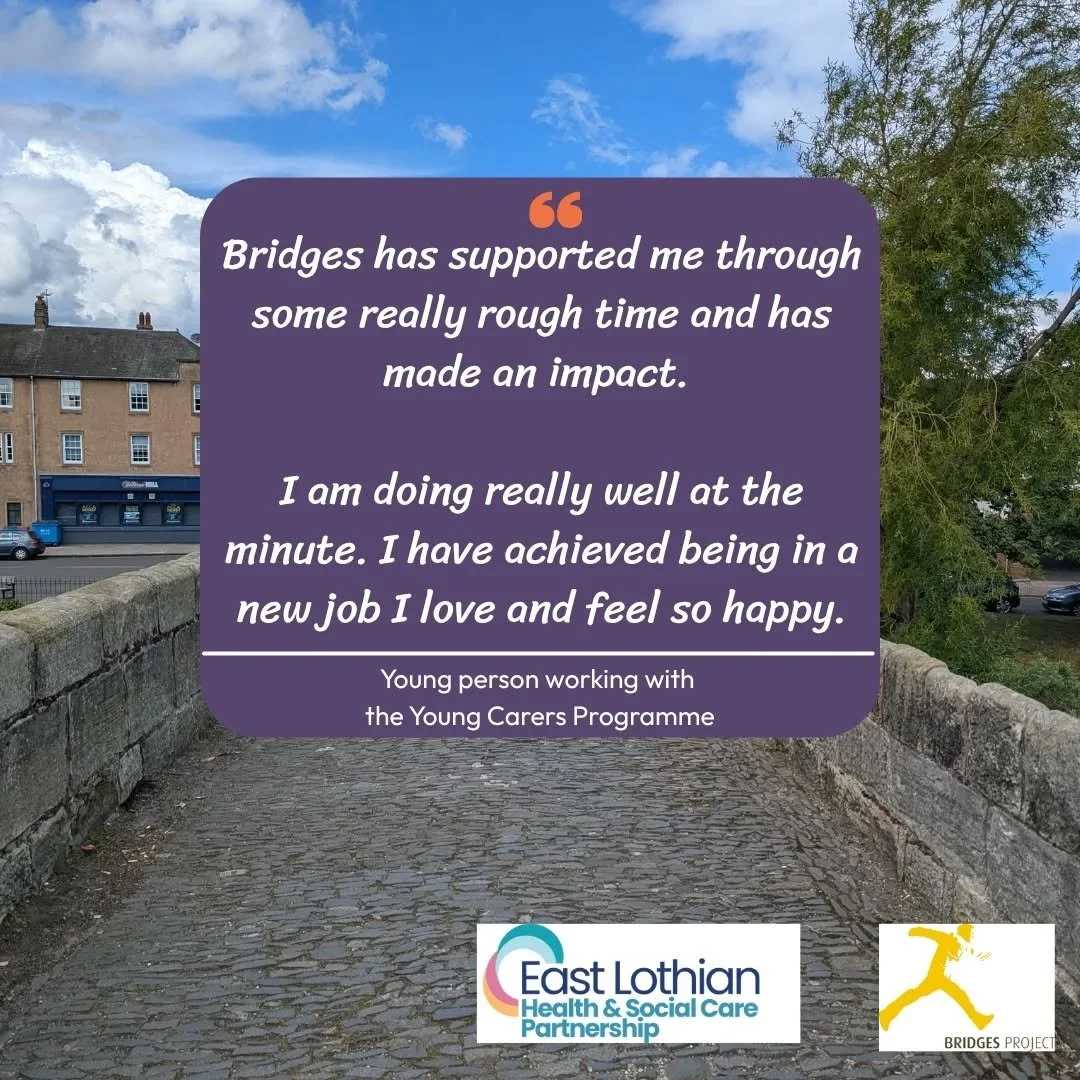 One example of the difference our Young Carers Programme makes to unpaid carers 💜

#CarersWeek #ThrowbackThursday #Impact #Stories #EastLothian