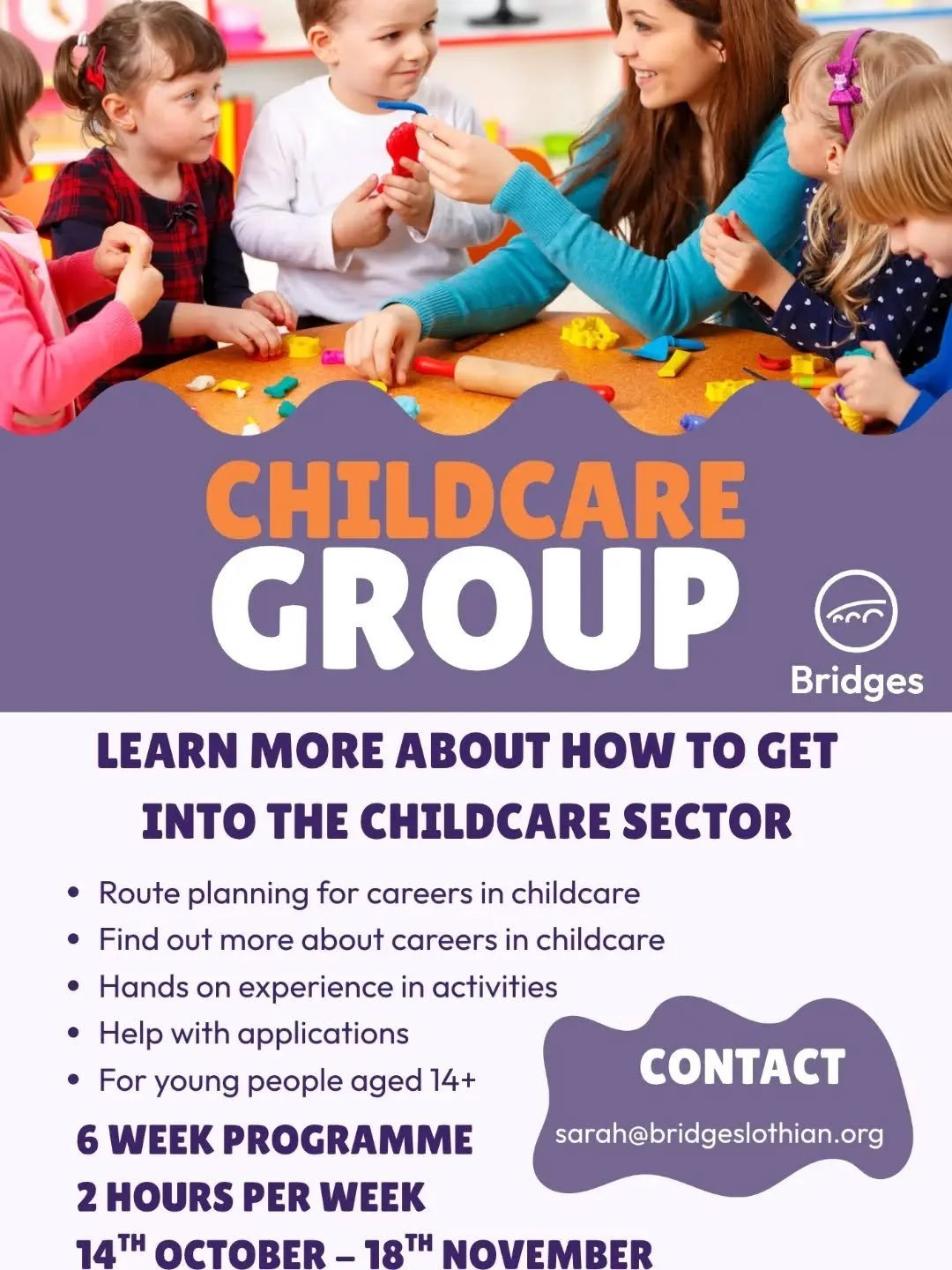 📣 Spaces available on two of our training courses!

👶 The childcare course is open to young people 14+ in East Lothian 

🏗 The Build You Up construction course is open to young people 16+ in East Lothian 

📨 DM us for more info! 

#Training #East