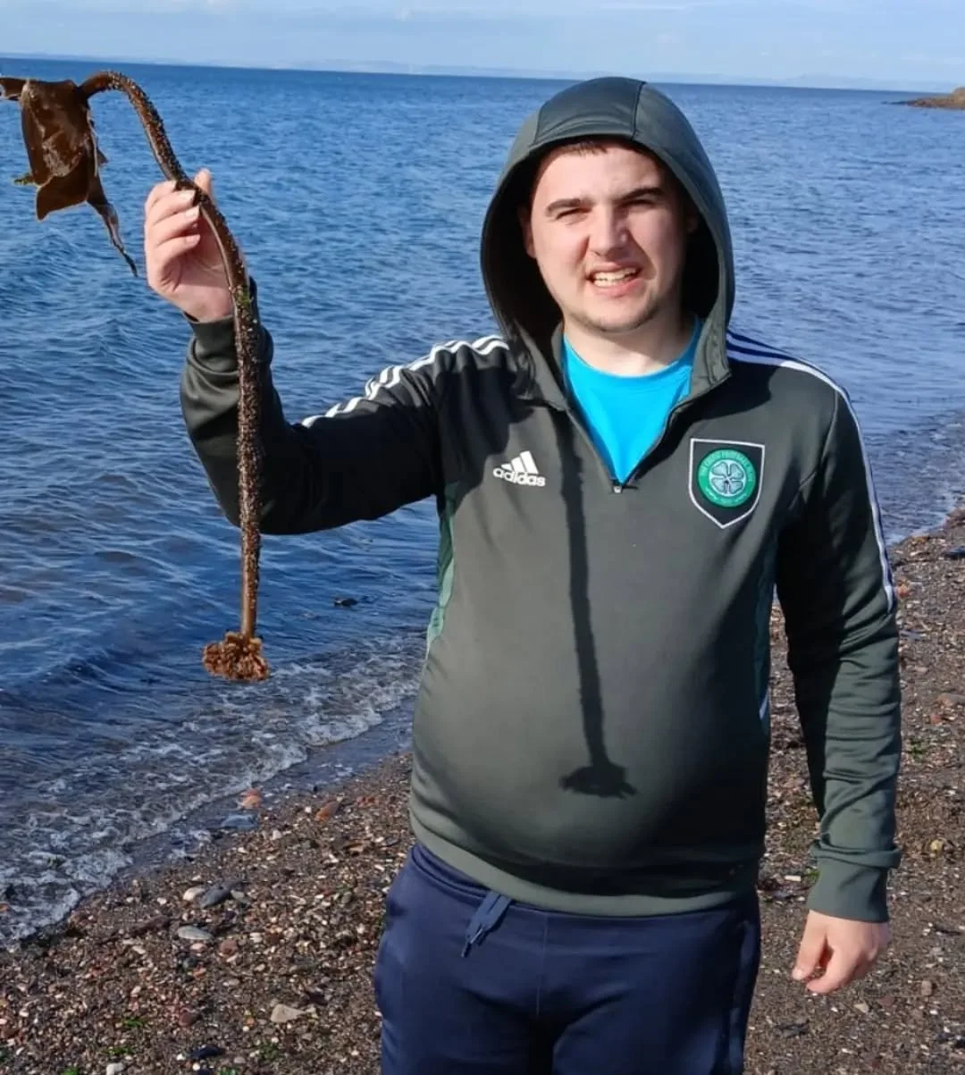 Exploring the mysteries of the sea 🌊

Jayden was meeting our Independent Living Support Worker Stevie for a one-to-one session by the beach when he discovered this mysterious item!