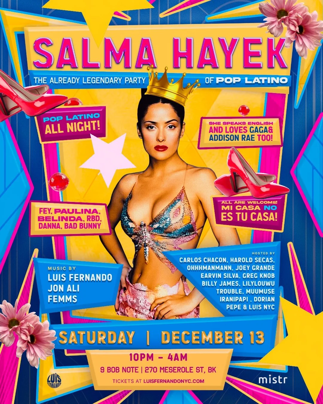 SALMA HAYEK - The Already LEGENDARY party of POP LATINO