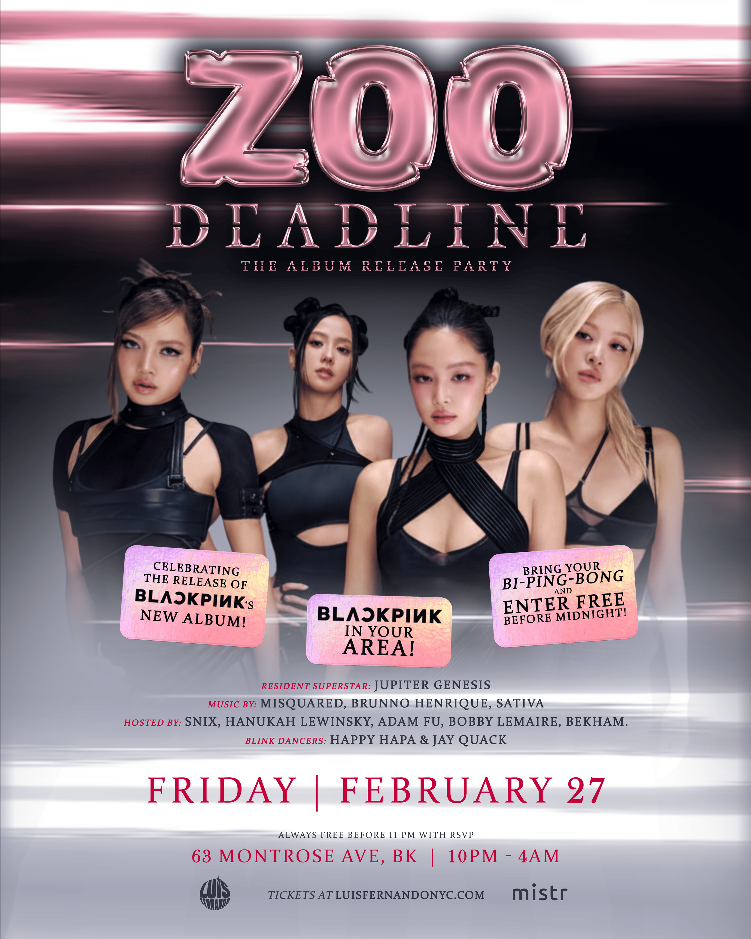 THE ZOO - DEADLINE - THE ALBUM RELEASE PARTY!