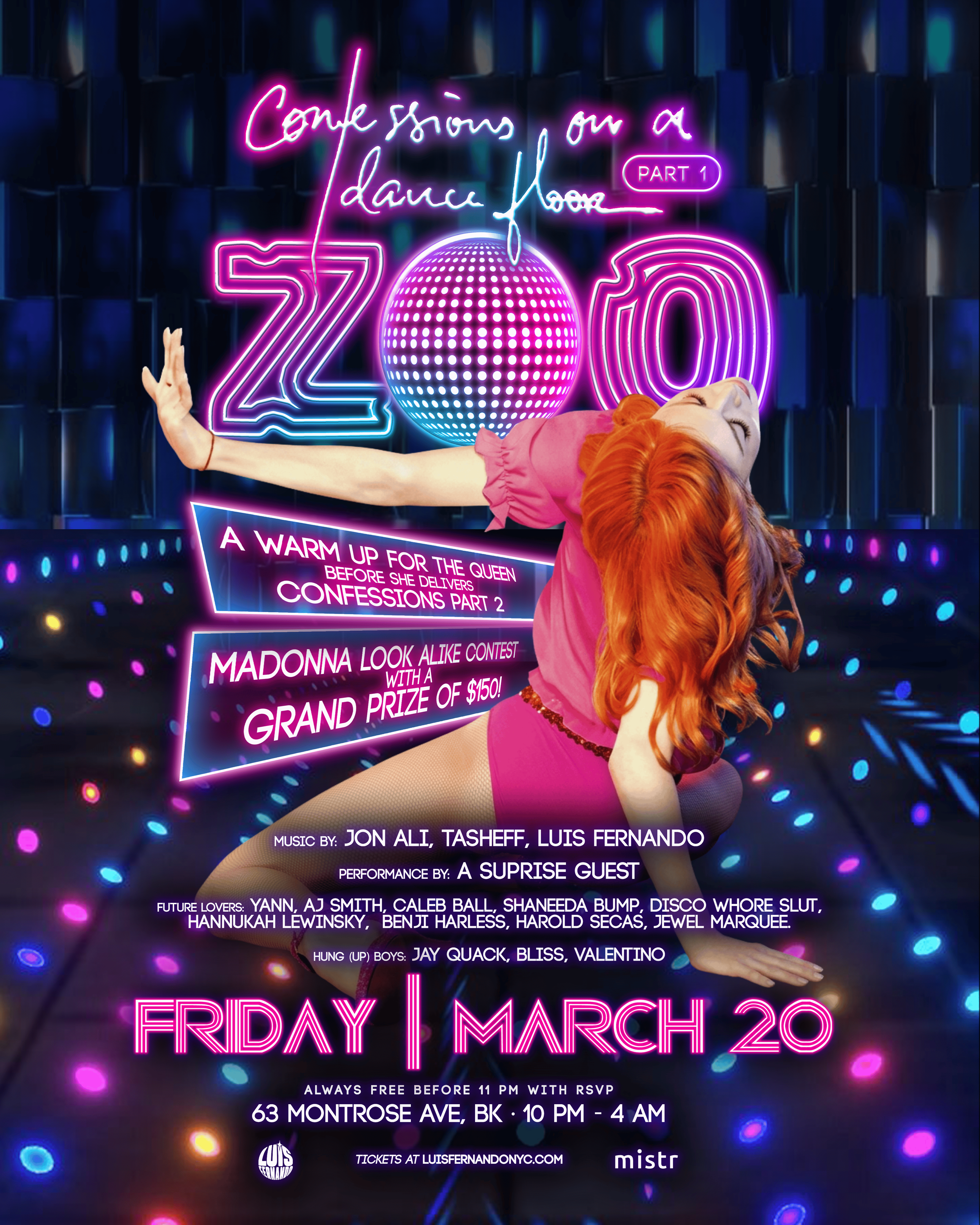 CONFESSIONS ON A DANCEFLOOR (PT 1) AT THE ZOO