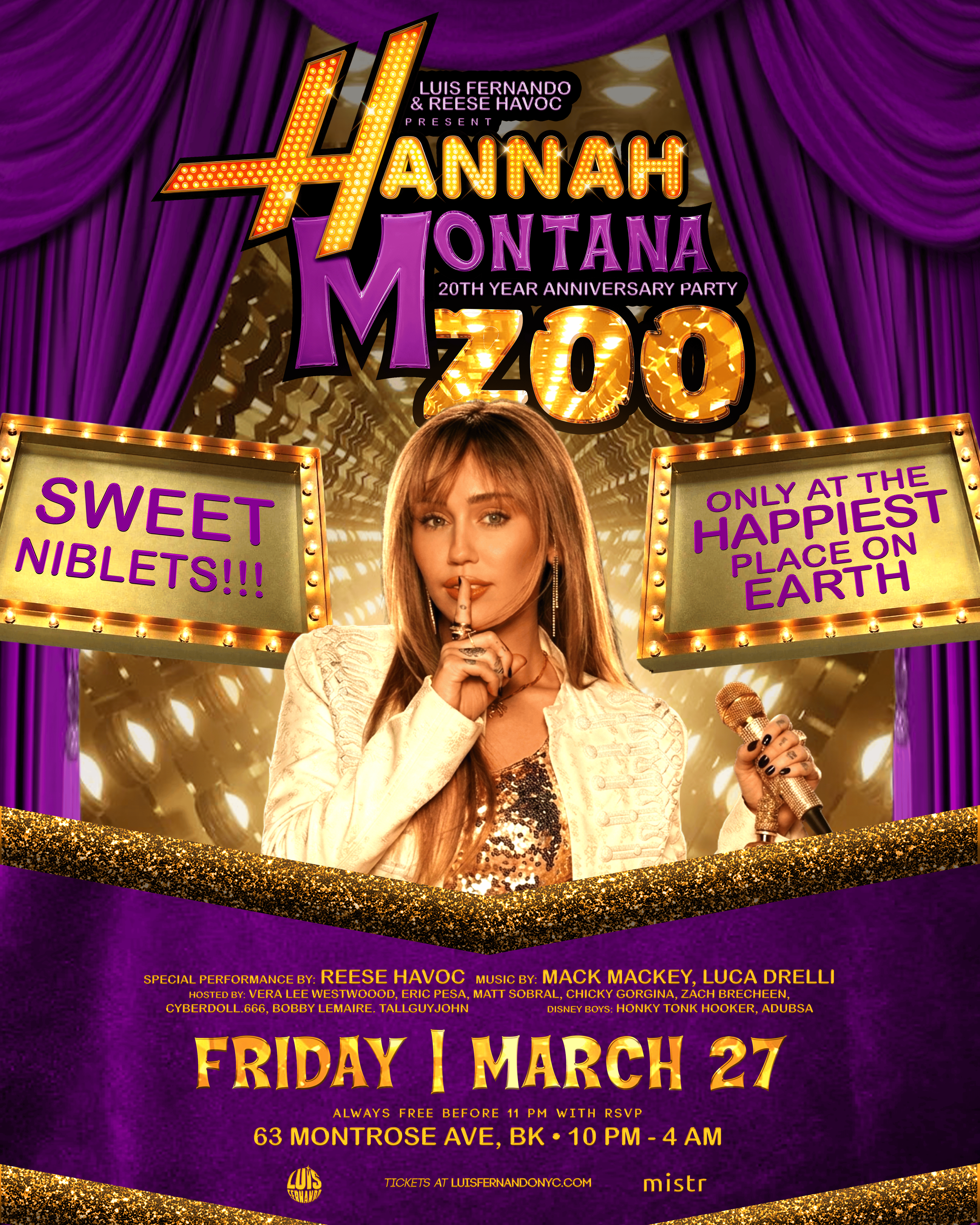 HANNAH MONTANA’S 20TH ANNIVERSARY ZOO