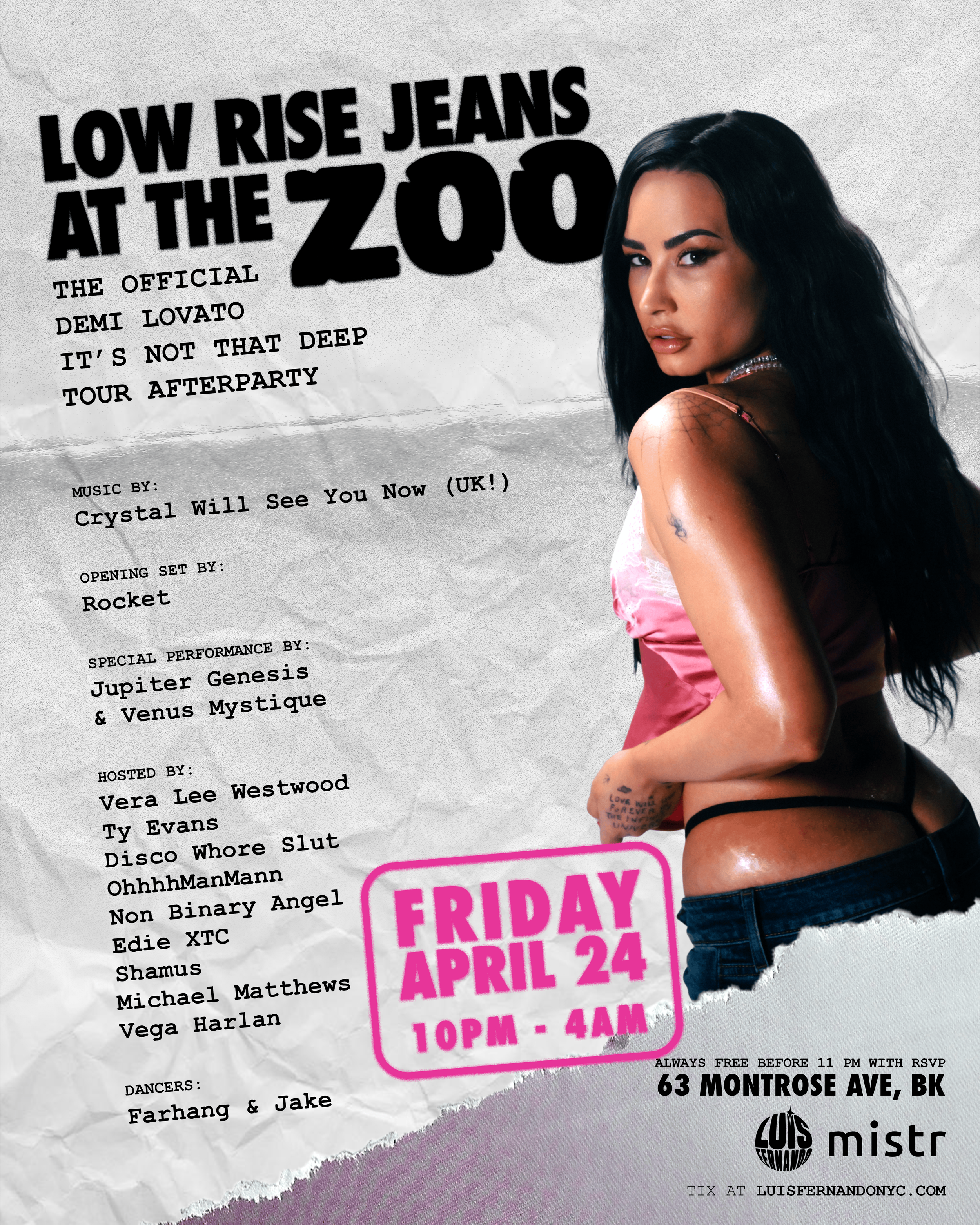 LOW RISE JEANS at the ZOO