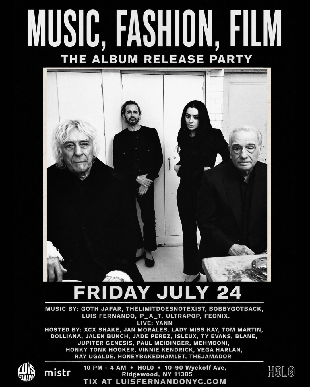 MUSIC, FASHION, FILM - The Album Release Party