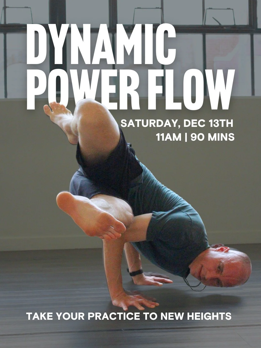 Join us for our monthly Dynamic Power Flow with @_tim.wagner_ ! ⚡️🧘&zwj;♂️

This 90-minute class is designed for yogis who want to play, explore, and take their practice a little higher. With extra time to dive deeper into postures, try creative var