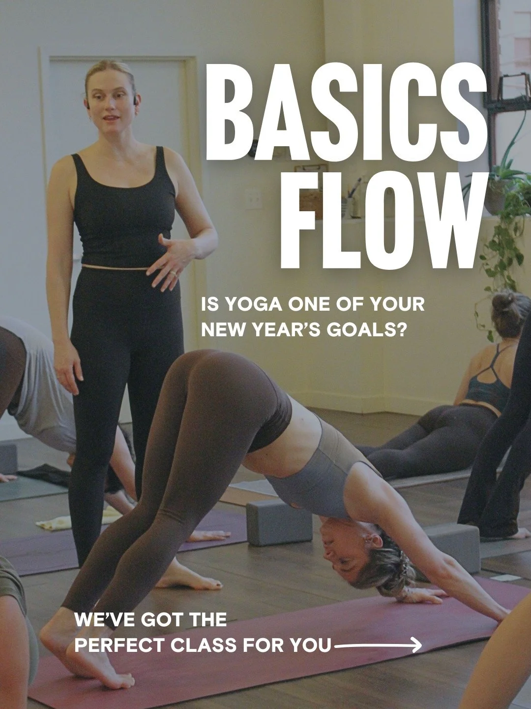 Jump start your New Year's goals today ✨

If you&rsquo;ve been wanting to get into power yoga, or get back to the basics, this class was made for you. We slow things down so you can learn proper alignment, build confidence in each movement, and find 