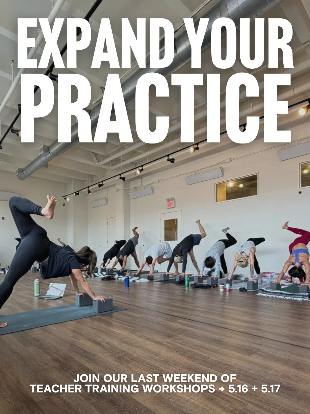 Last call to expand your practice! Weekend 7️⃣ is here &mdash; the final weekend of our Teacher Training Workshops!

Our last workshop weekend is all about refining your purpose, deepening your understanding, and adding meaningful tools to your teach