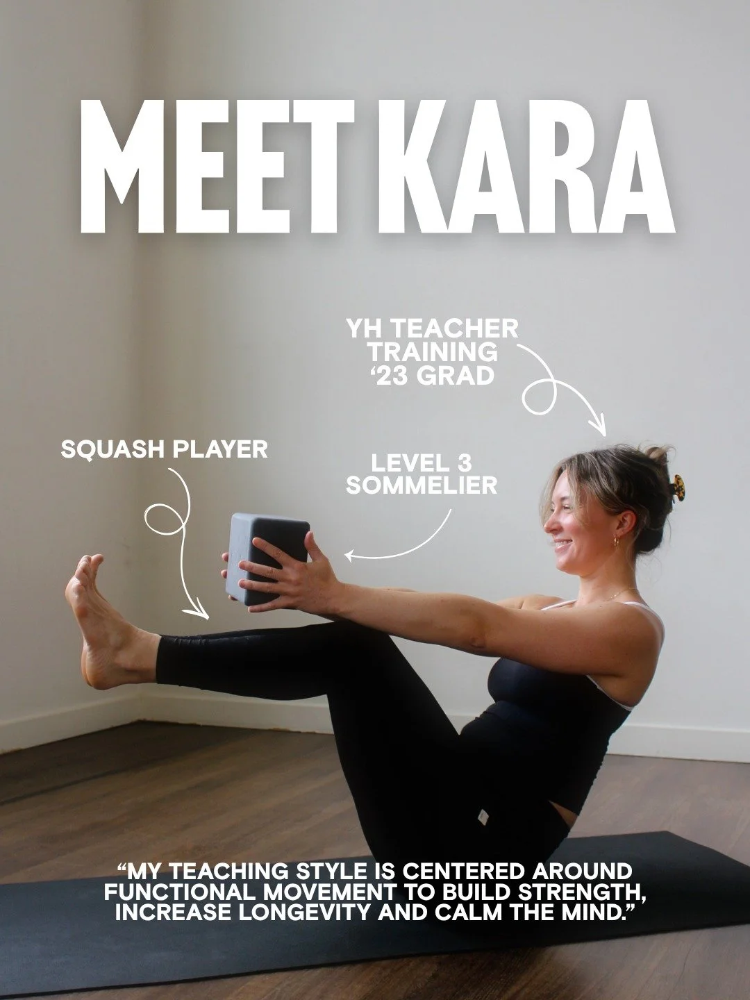 Meet @findcalmwithkara!

You may have seen Kara as a sub, but now you can catch her on the schedule Sundays @ 9:30am!

Next time you see Kara, ask her about her travels (31 countries!) ✈️