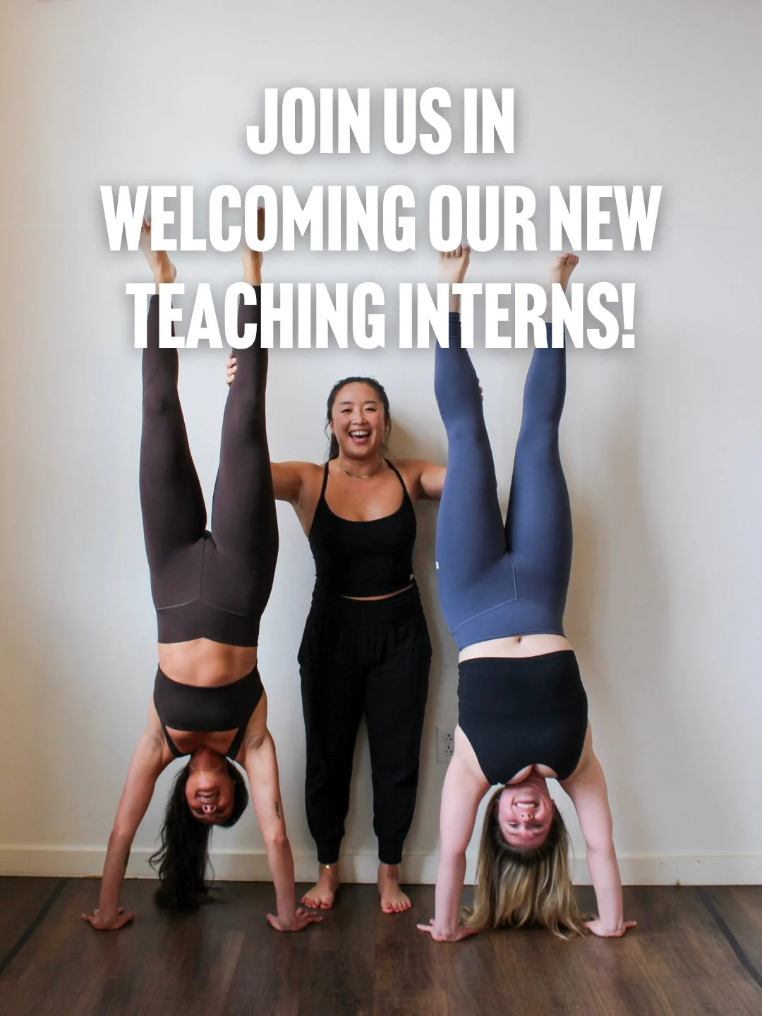 We're happy to announce our 3 new teaching interns that are joining us after graduating teacher training!

We had 16 amazing trainees audition and we're so incredibly proud of everyone and can't wait to watch them all continue to grow.

Give a warm w