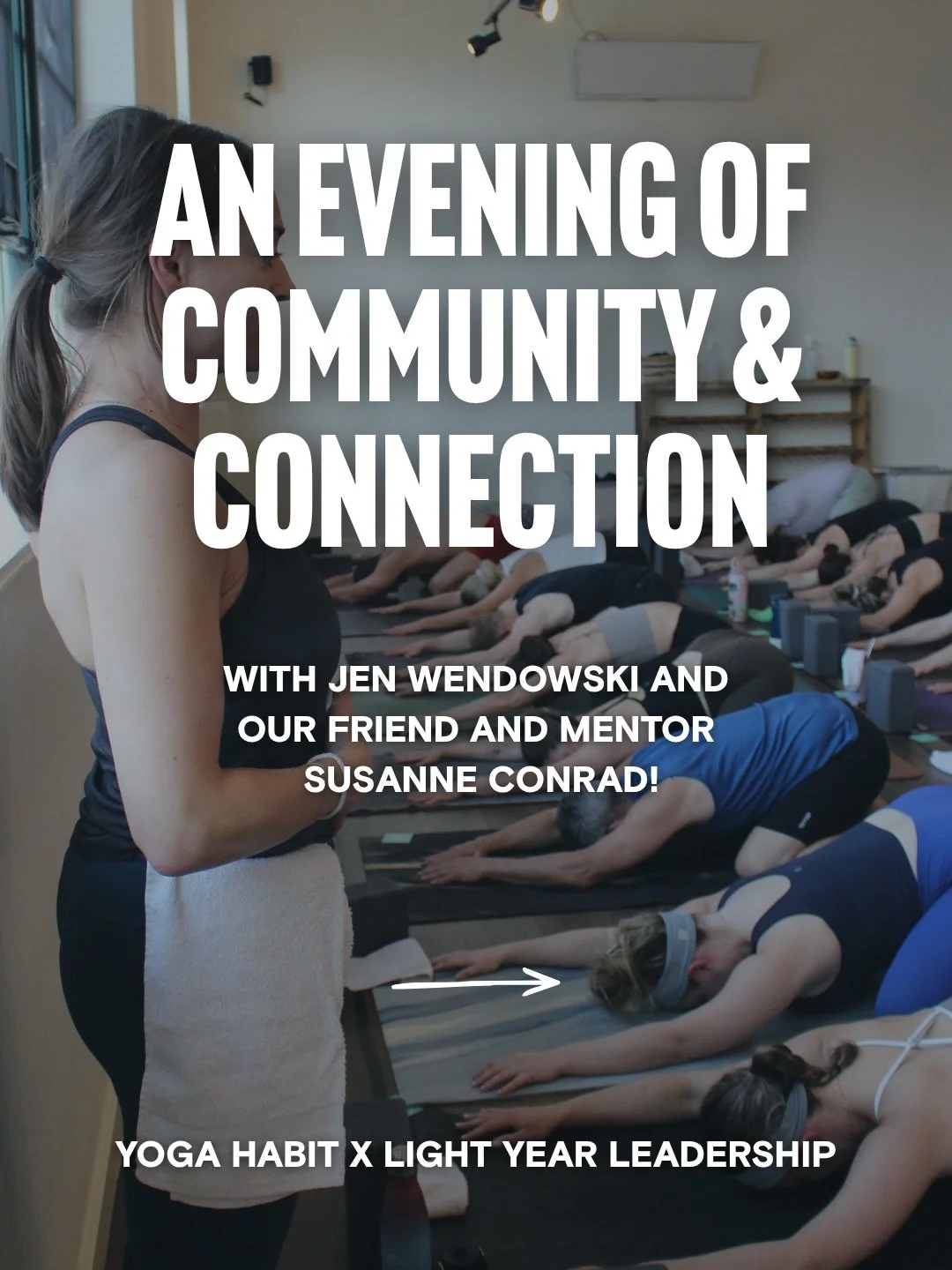 Join us for a special event with @jendowsk and @susanne_conrad , founder of Lightyear Leadership and former Director of Possibility at @lululemon.

We&rsquo;ll gather in community over snacks and drinks for an evening of meaningful conversation and r