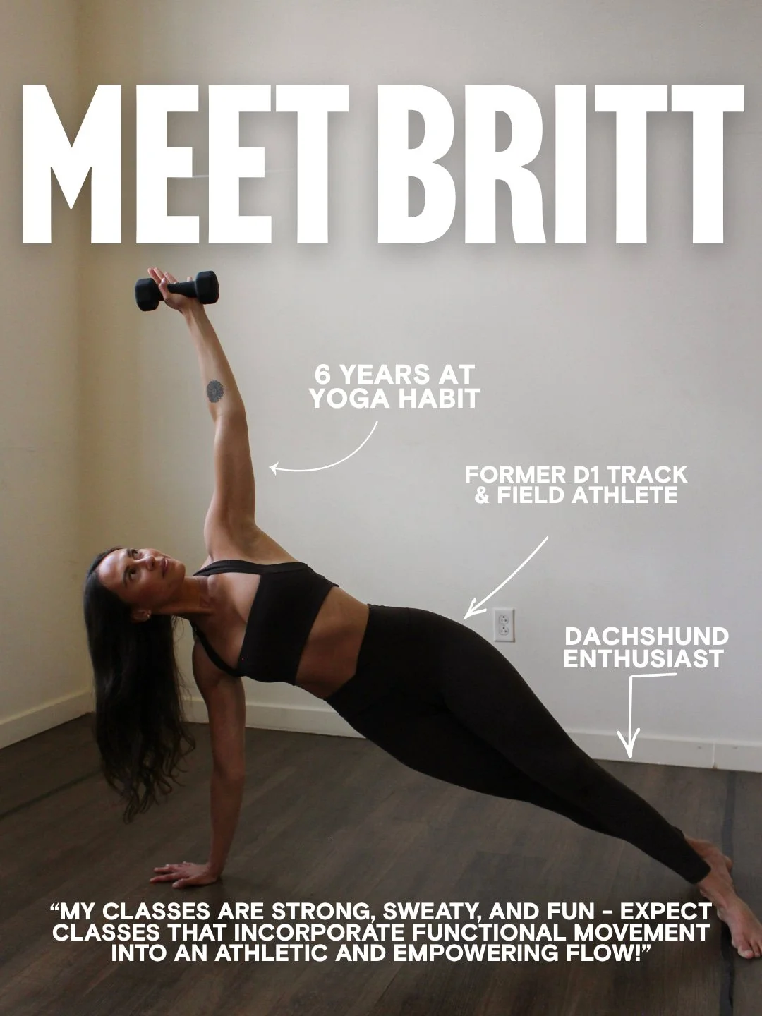 Meet @Britt_lej!

Britt's Yoga Habit journey began nearly 9 years ago as a student and has since grown into becoming an instructor and an integral part of our Yoga Teacher Training program. When she's not at the studio, you'll likely find her explori