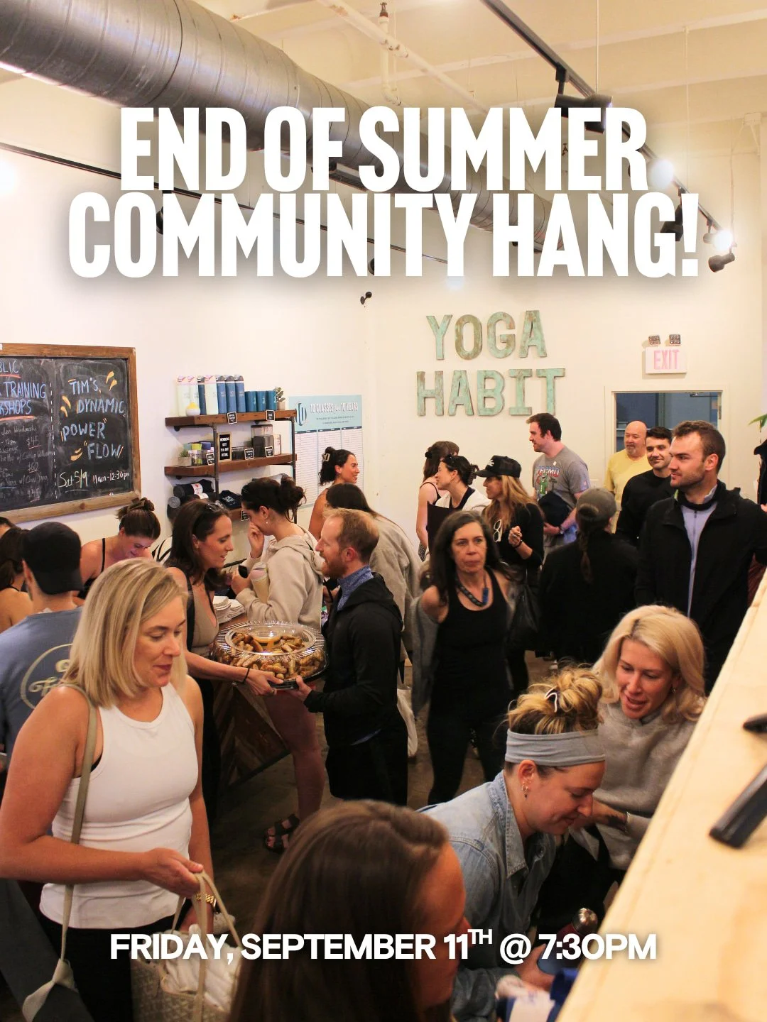 Let&rsquo;s send summer off together! Whether you&rsquo;re sticking around after Move + Groove or just stopping in to celebrate, we&rsquo;ll be at the studio for a casual community hang with pizza, drinks, and good company on Friday, September 11th.

