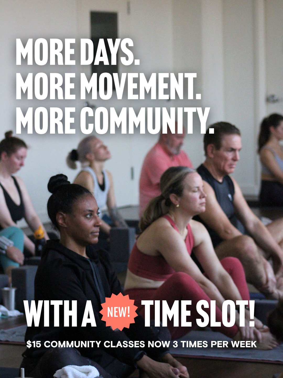Whether you&rsquo;re new to yoga or have been practicing for years, our $15 Community Classes are a chance to challenge yourself, move alongside others, and be part of the Yoga Habit community.

Now available THREE times per week:

Sundays @ 4:30 PM
