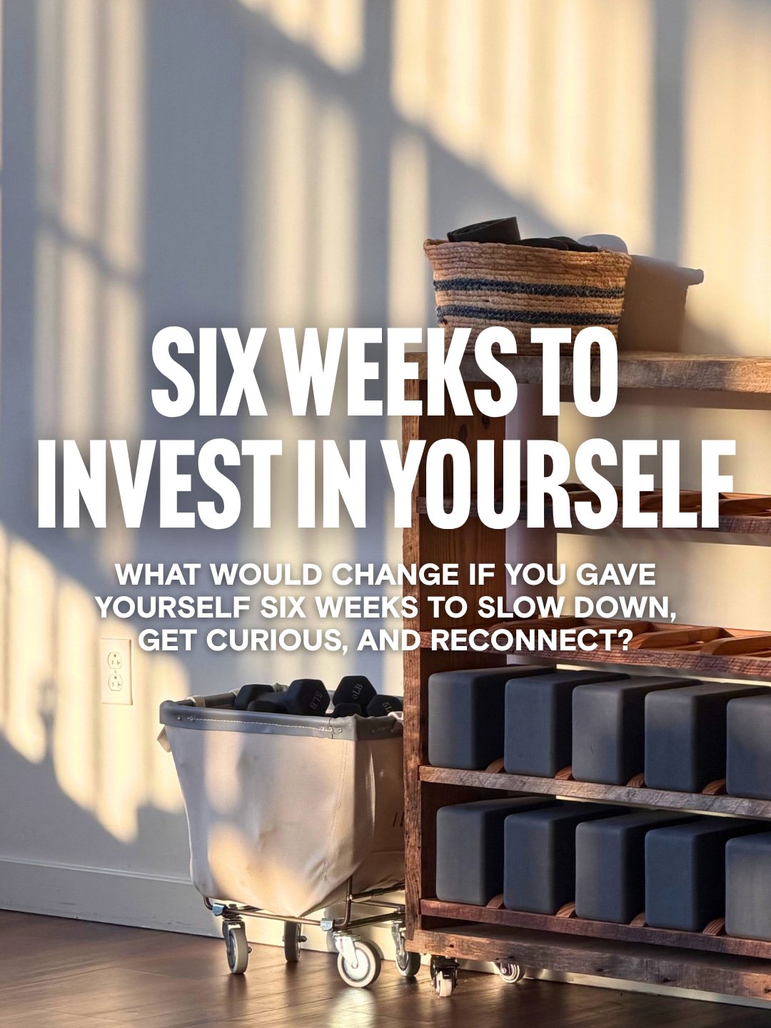 Get in the habit of making time for yourself.

Each week, you&rsquo;ll set daily meditation goals and weekly yoga practice goals to carry with you between sessions. Then, come back together each Thursday to reflect, learn, and support one another alo