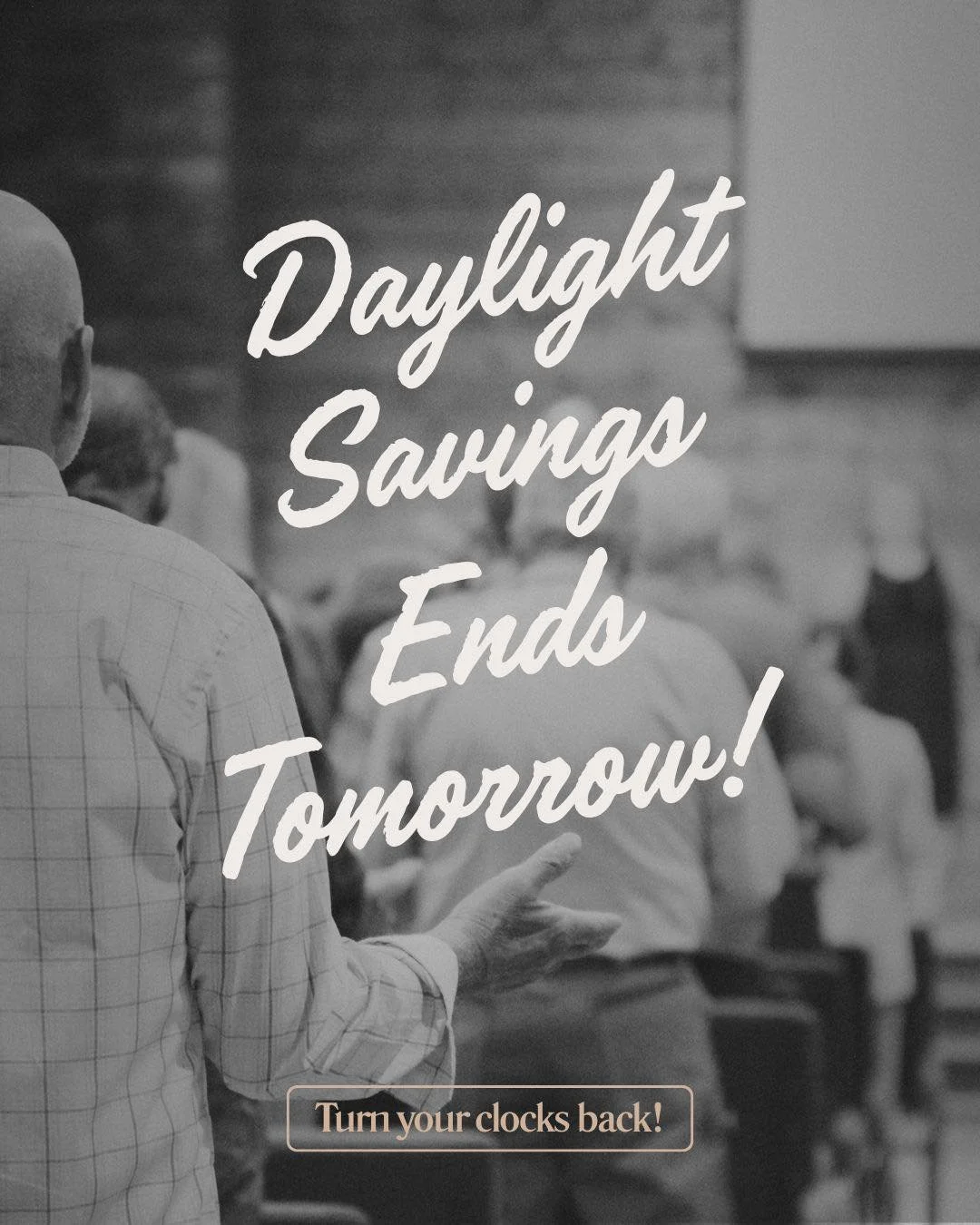 Remember to turn your clocks back and enjoy that extra hour tomorrow morning as you get ready for church!