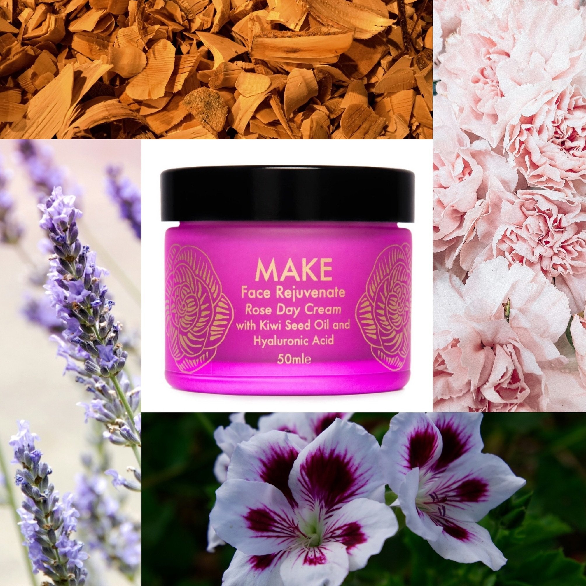 OFFER running until 5pm today! 

Face Rejuvenate , our rose otto , geranium, lavender and sandalwood face cream with hyaluronic acid , vitamin C and A , macadamia , apricot , kiwi seed and aloe vera . It&rsquo;s a lovely gentle , plumping moisturiser