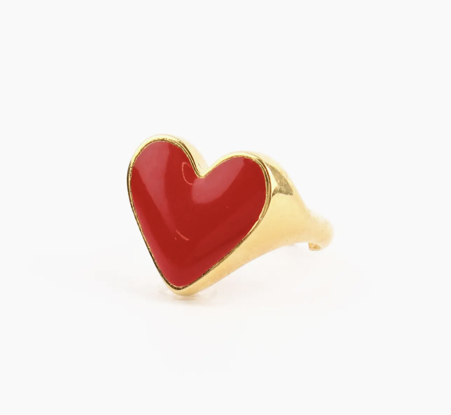 Enamel Heart Ring