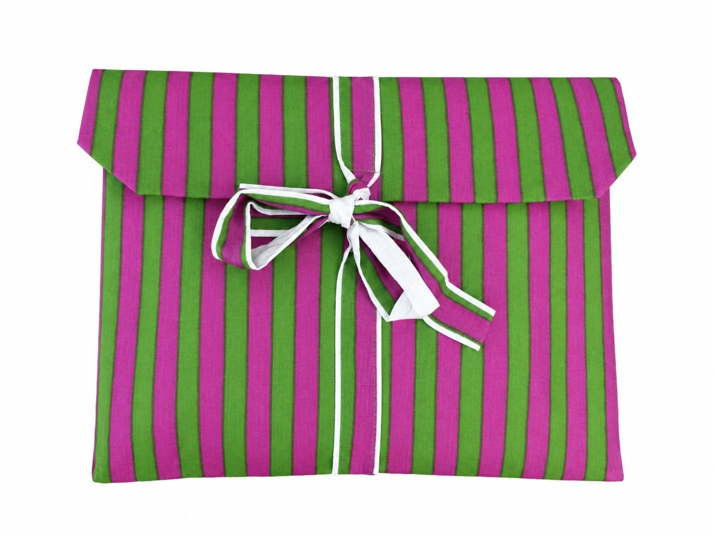 Striped Pink and Green Cotton Pyjamas