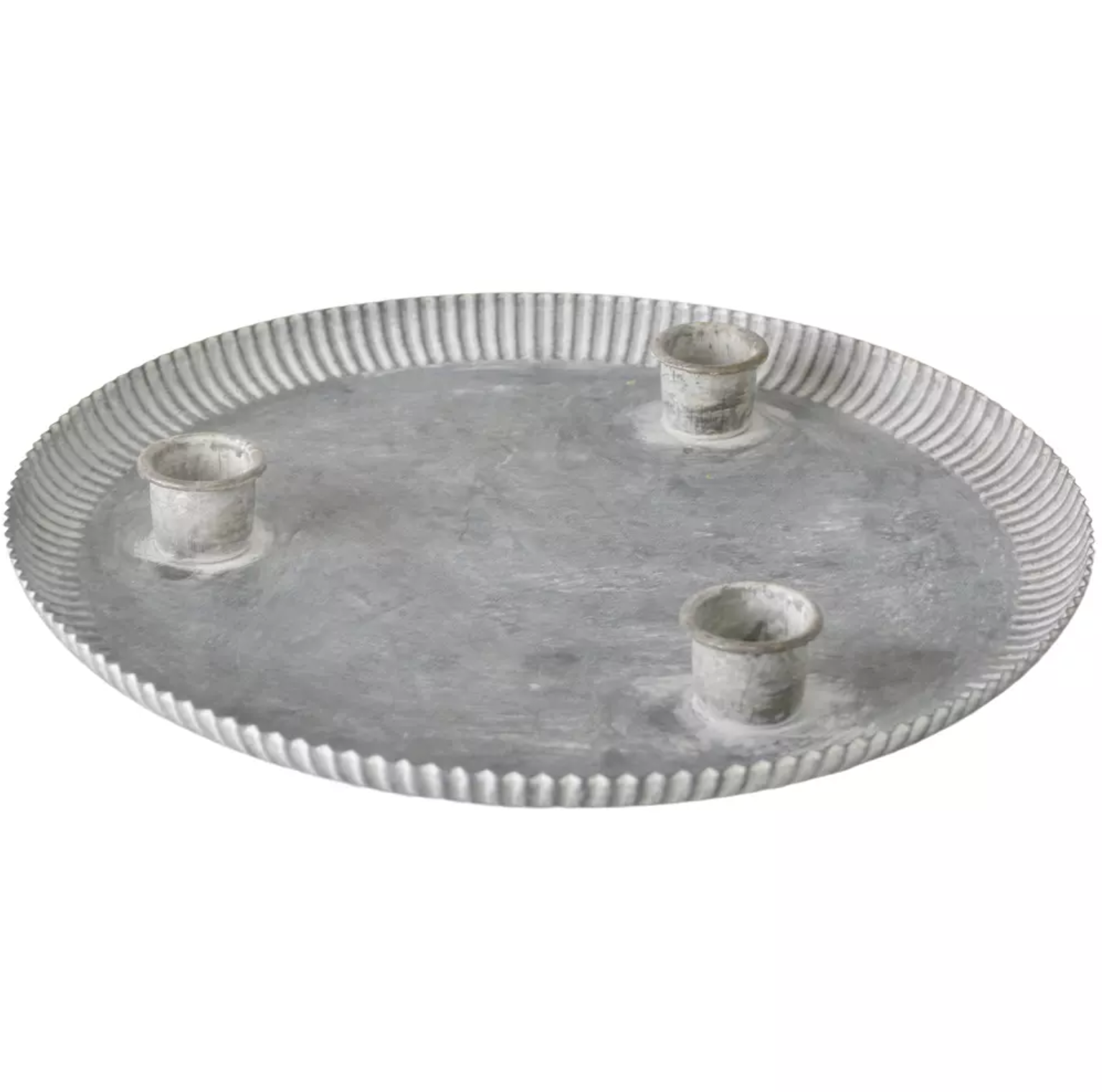 Zinc Candle Holder