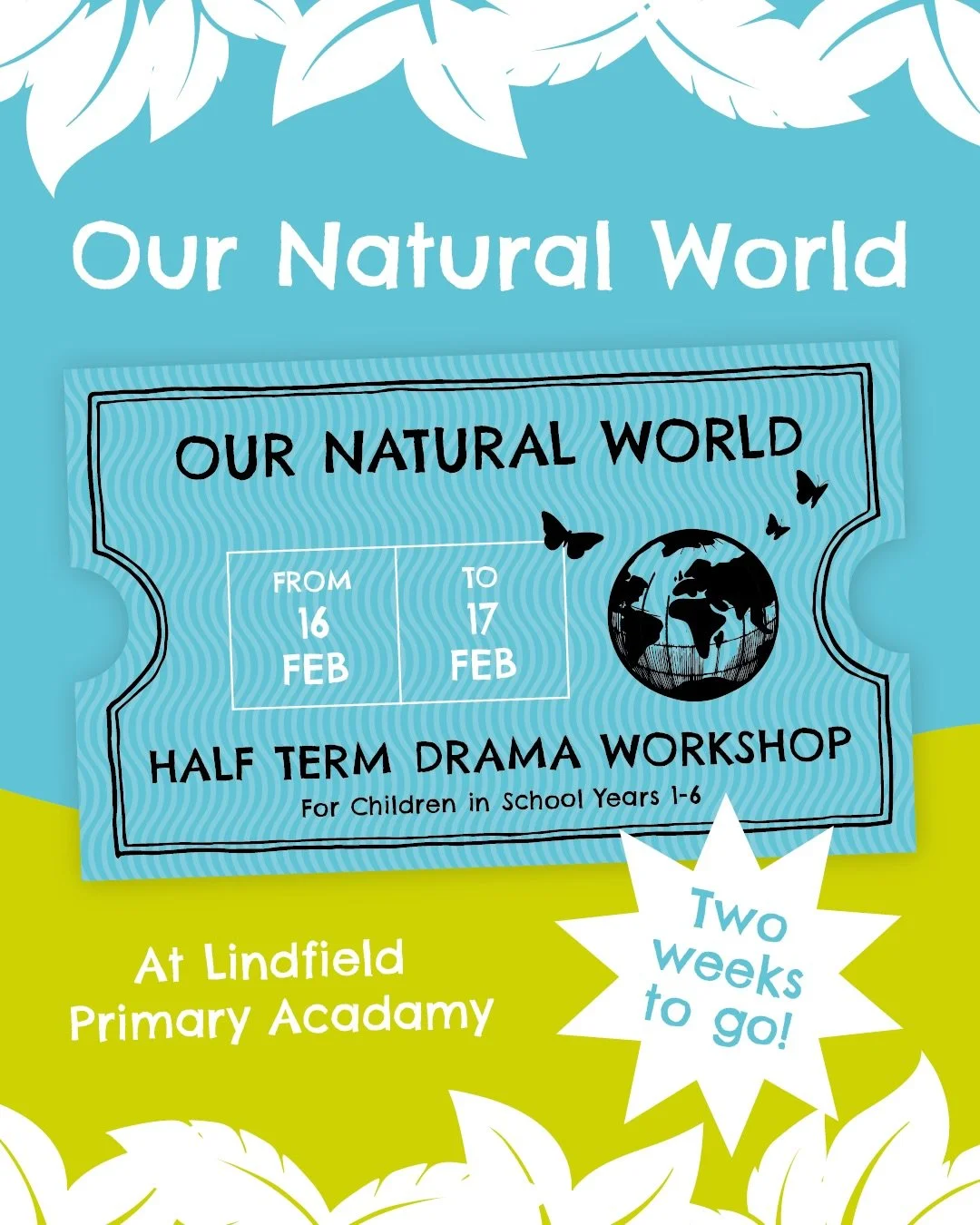 This rain looks set to stay&hellip; ☔️ so why not sign your children up for our Half Term Workshop to keep them happy, creative and busy.

Join us for 2 days or just one.

Drama, crafts, games, activities, new friends, old friends and heaps of fun as