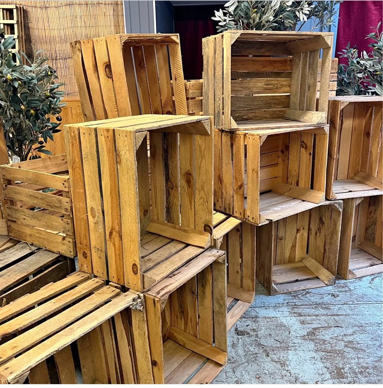 More prop scrounging! We are on the hunt for wooden crates to borrow. This sort of thing&hellip; Ideally strong enough to sit on. Can you help?