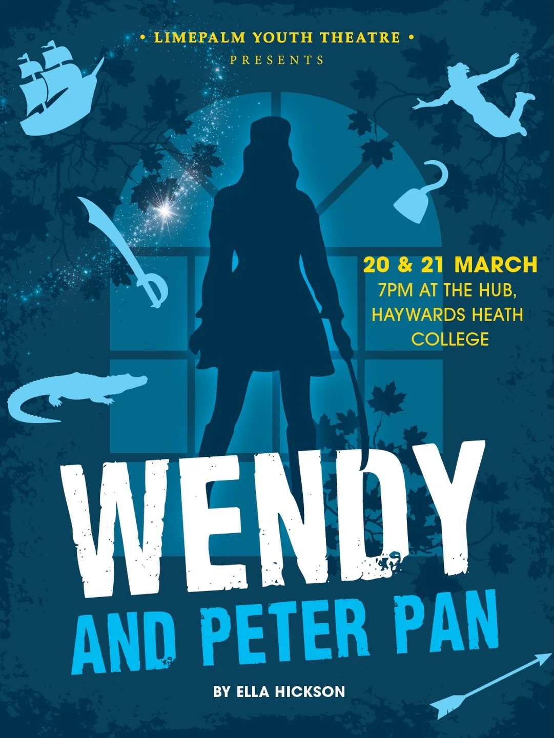 Just over a week to go before the opening night of Wendy and Peter Pan by Ella Hickson. Our 30-strong cast just needs an audience now. It&rsquo;s going to be a truly wonderful show so get your tickets quickly before we sell out! 

Friday 20 &amp; Sat