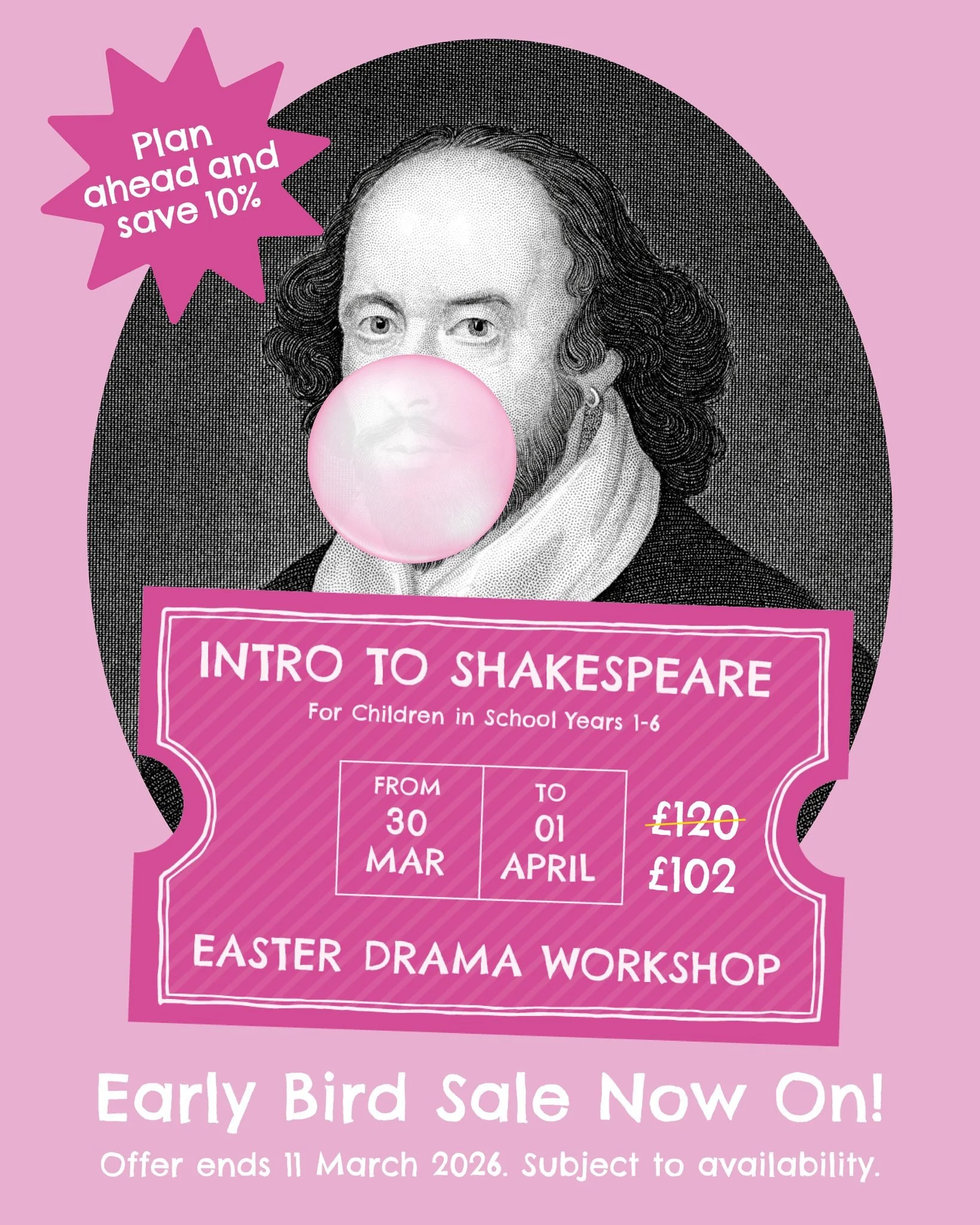 🎭 Shakespeare for kids &mdash; made fun, accessible &amp; unforgettable.

This Easter, we're bringing three of Shakespeare's greatest stories to life through drama, art and imagination.

📖 *Twelfth Night &middot; A Midsummer Night's Dream &middot; 