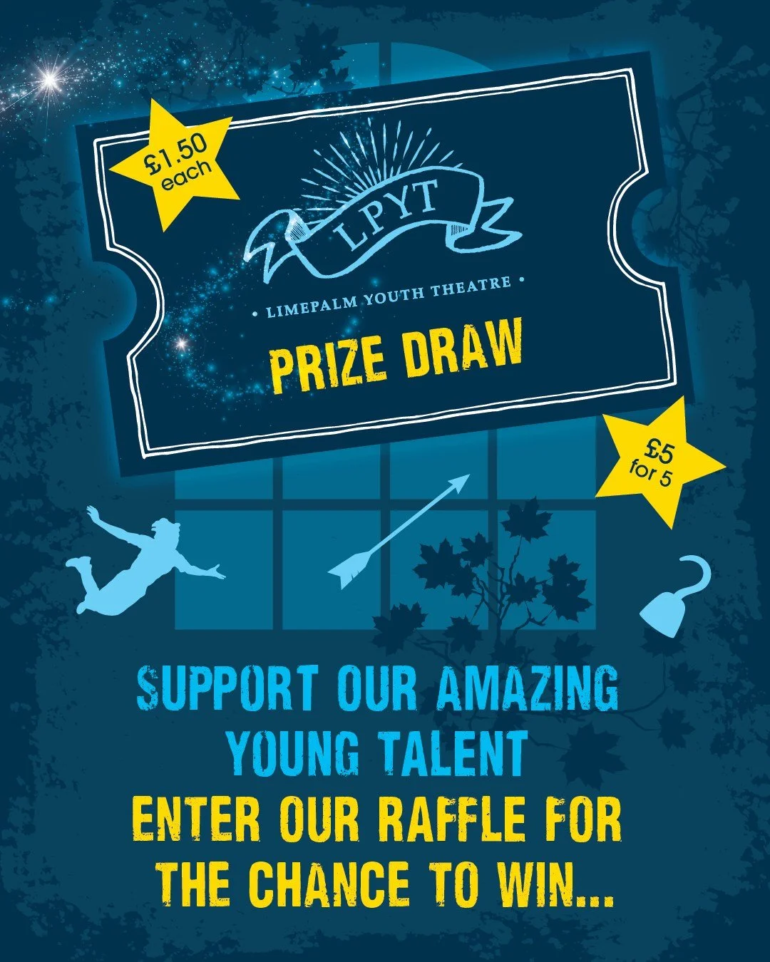 🎟️ Last chance to enter our AMAZING raffle! 🎉

Support Limepalm Youth Theatre AND be in with a chance to win some incredible prizes 👇

🌿 Spa vouchers @ Cottesmore Hotel, Golf &amp; Country Club
🍽️ Sunday Lunch for two @ The Snowdrop, Lindfield
?