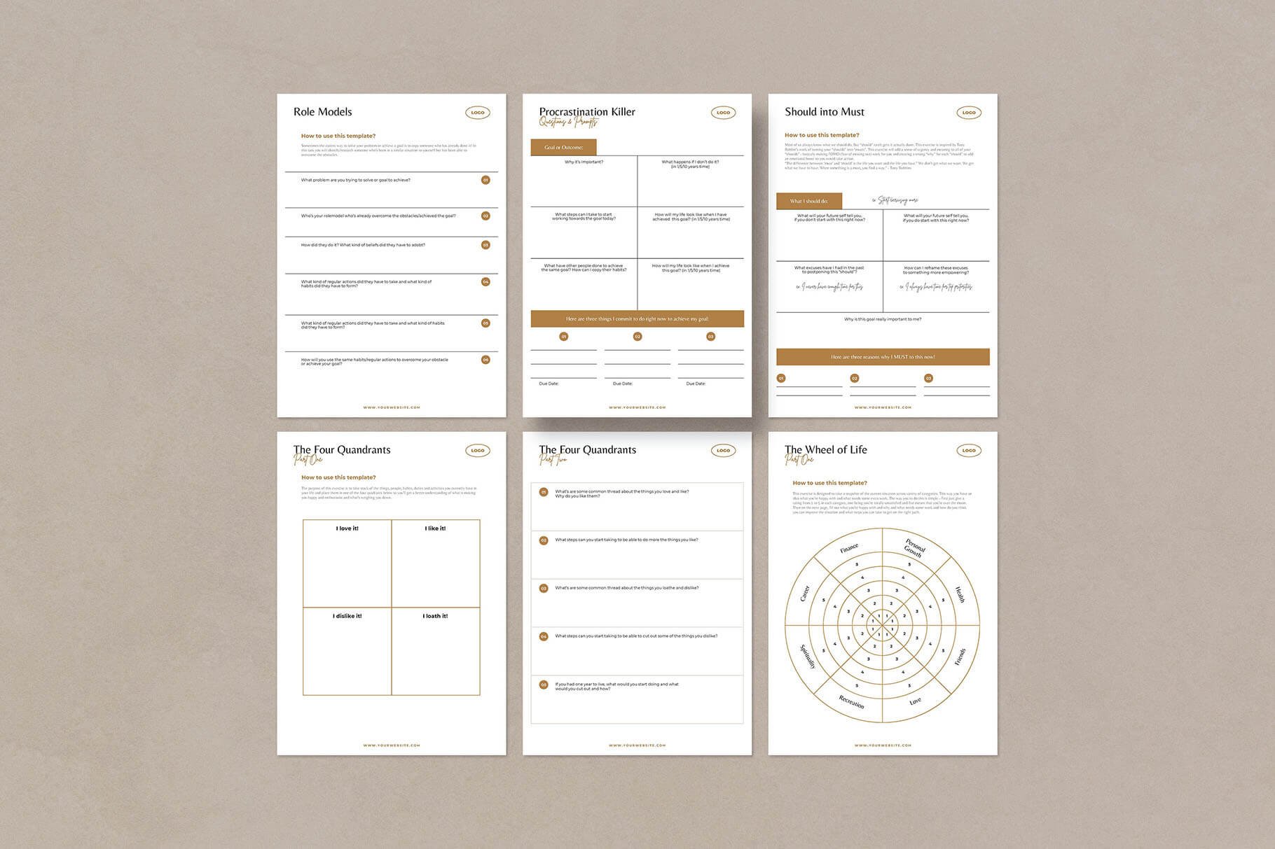 Editable Life Coach Worksheets and Planners — Mindful Coaching Tools