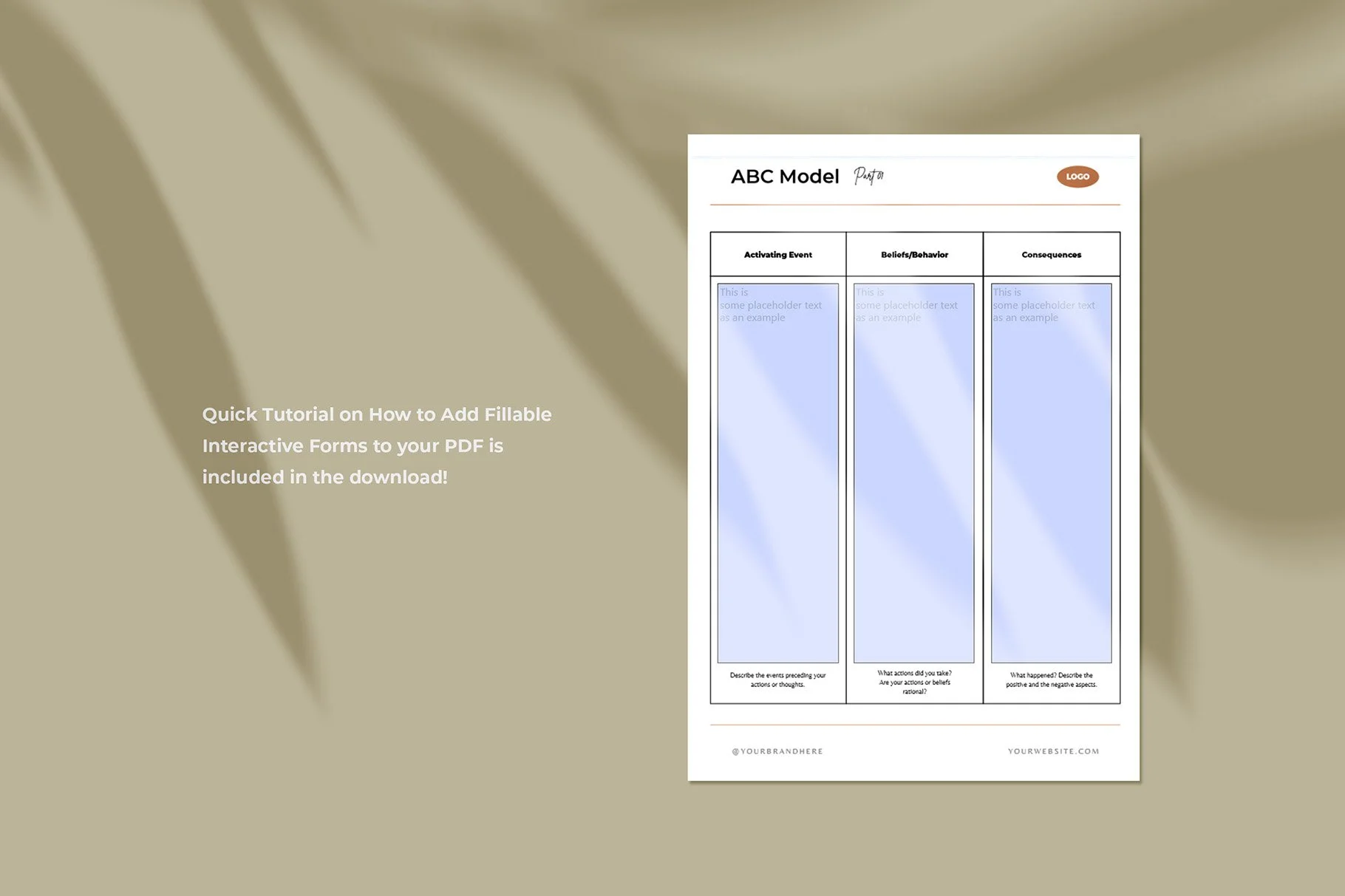 COACH Stress and Anxiety Worksheets — Mindful Coaching Tools