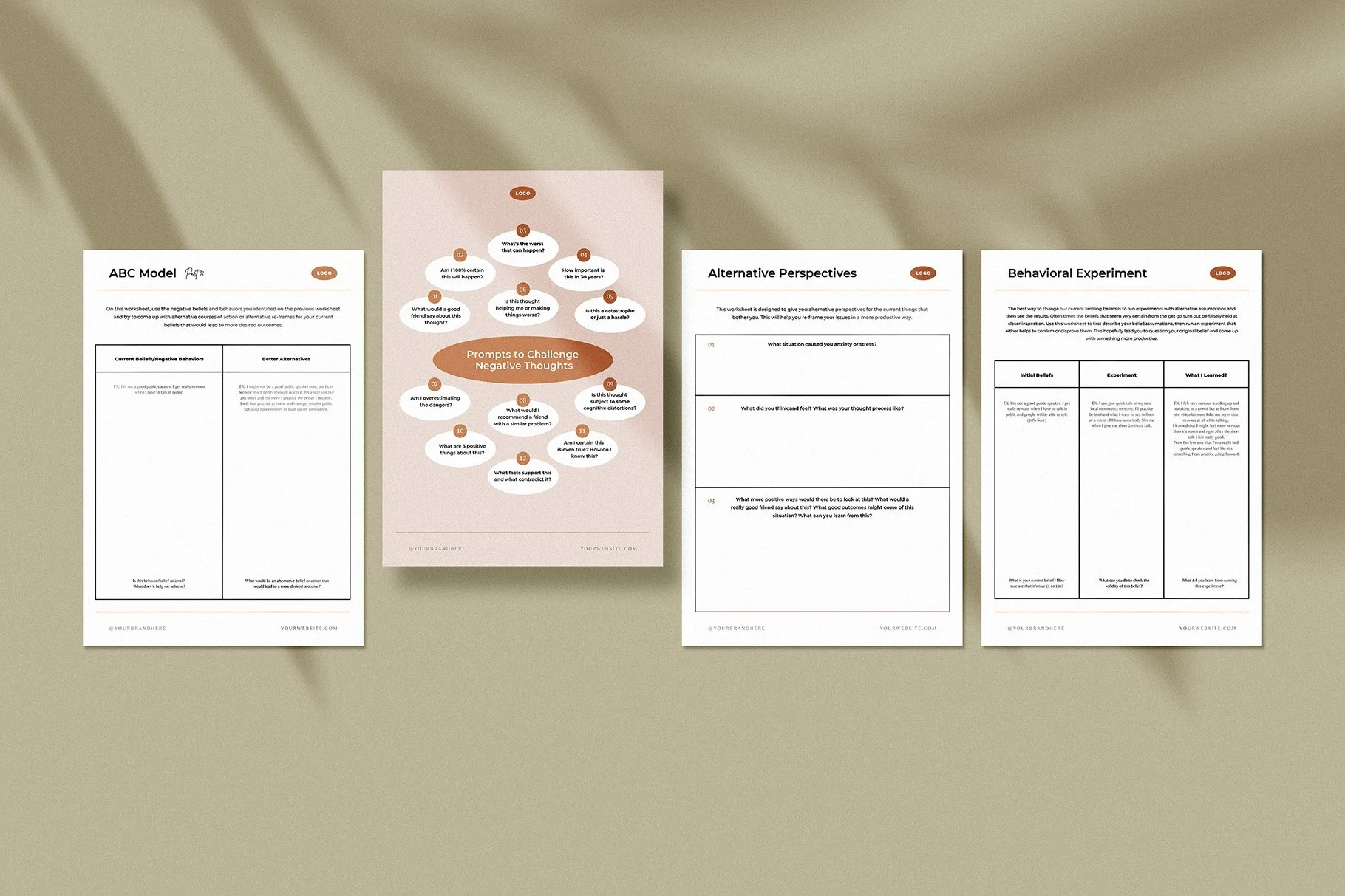 COACH Stress and Anxiety Worksheets — Mindful Coaching Tools