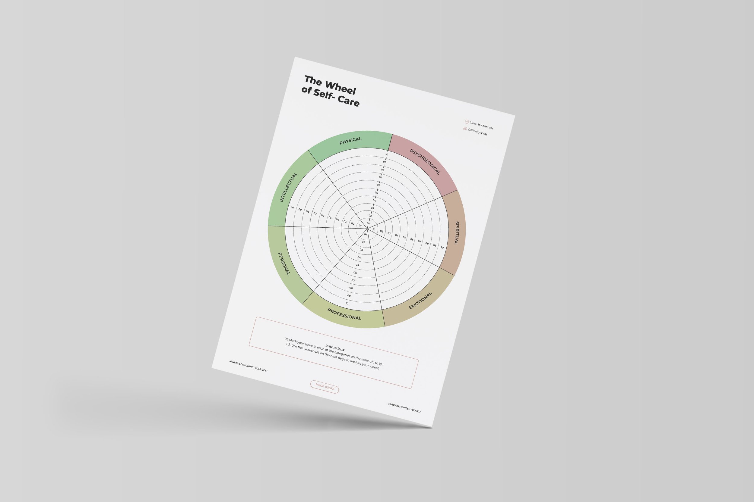 Self Help Wheel Free Self Care Wheel For Coaching and Self Help — Mindful Coaching Tools
