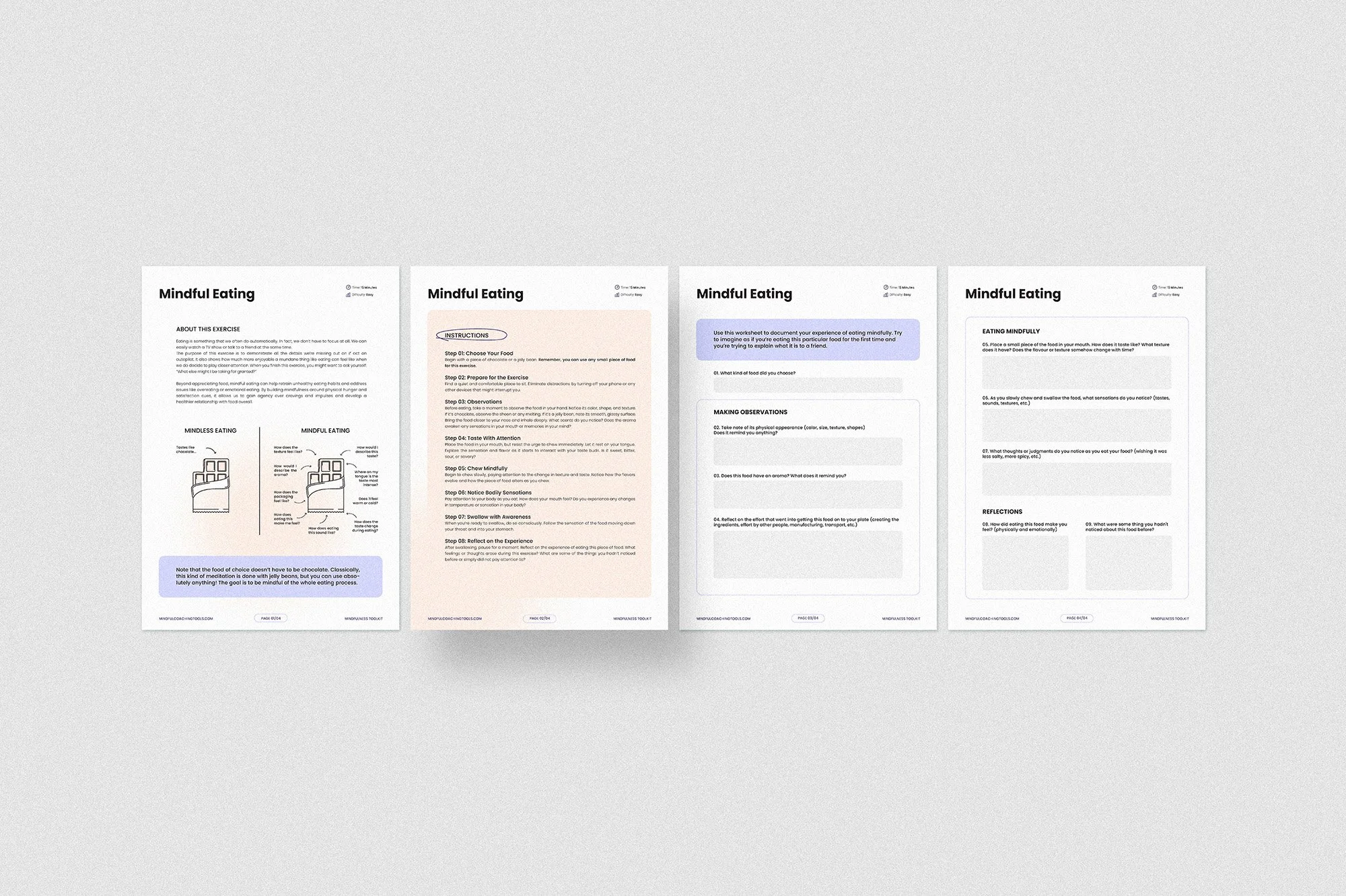 Mindfulness Exercises and Worksheets (PDF & Canva) — Mindful Coaching Tools