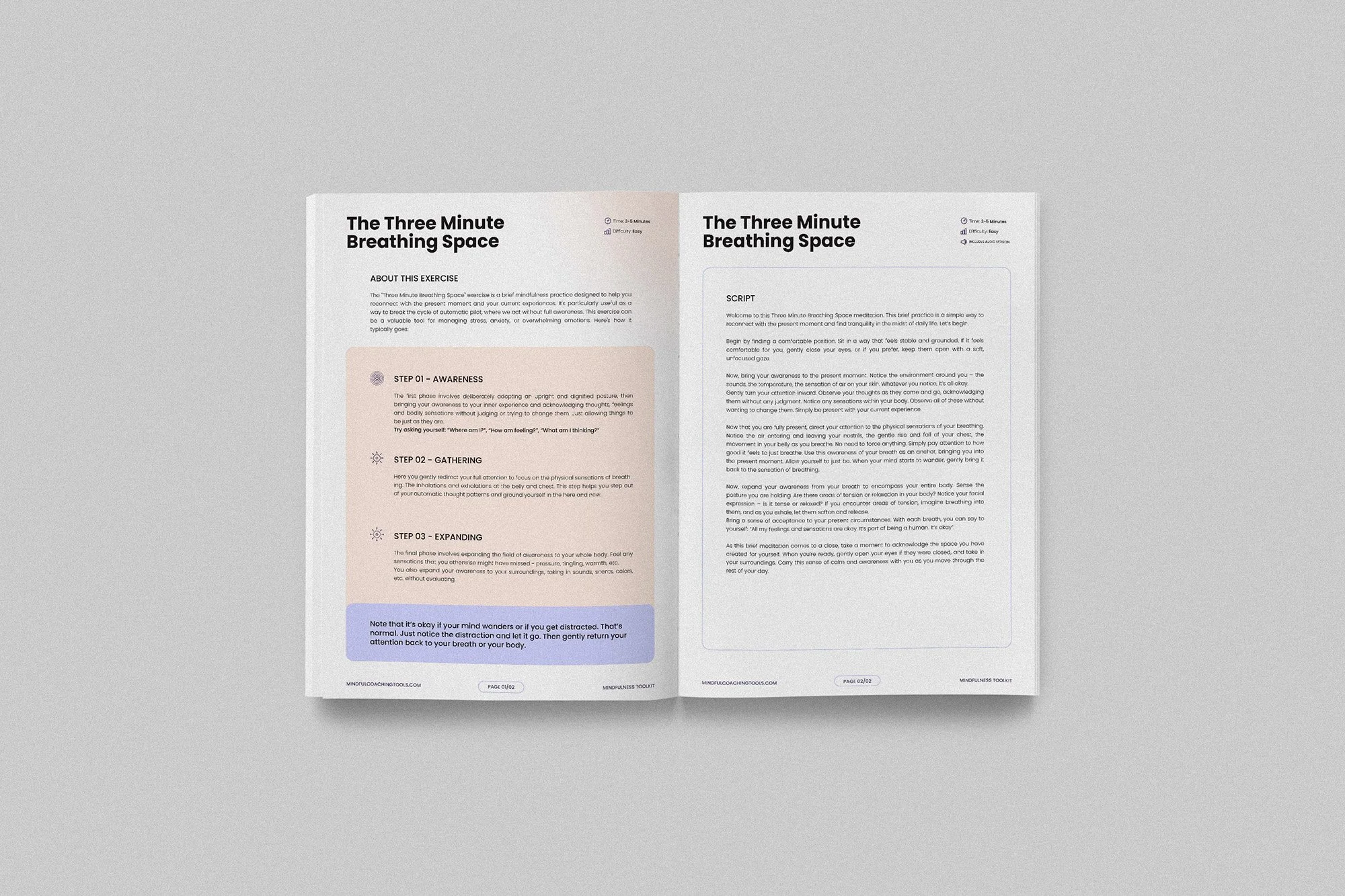 Mindfulness Exercises and Worksheets (PDF & Canva) — Mindful Coaching Tools