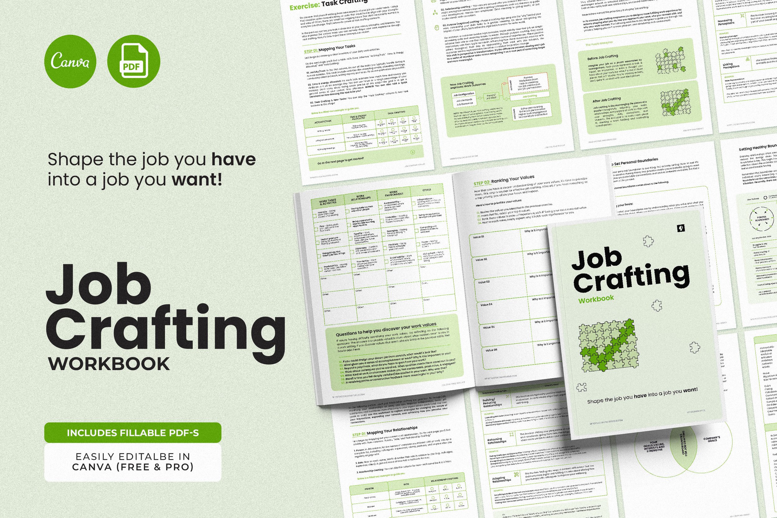 Job Crafting Workbook For Career Coaches