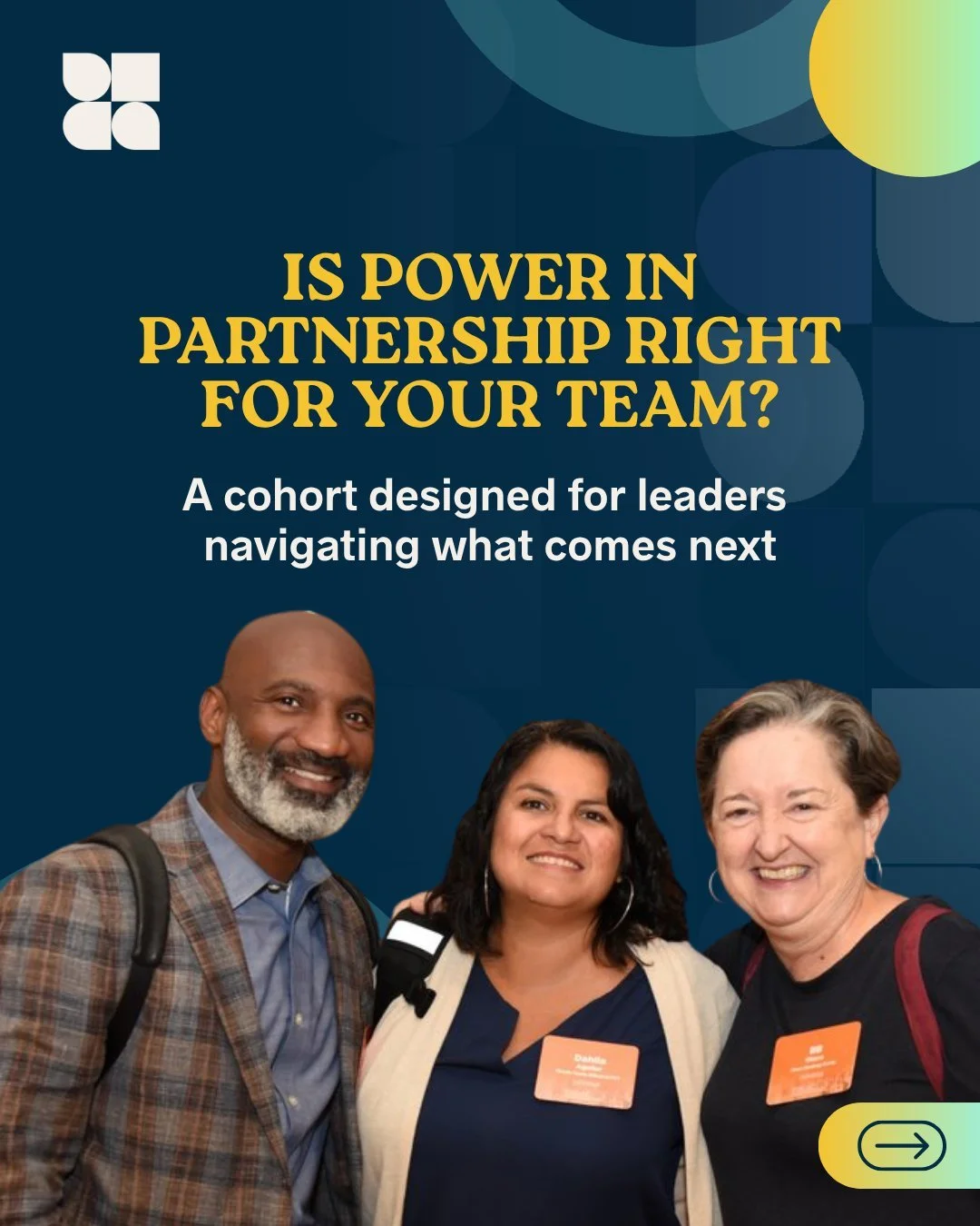 The Power in Partnership Cohort is designed for teams that need space to step back, align, and think intentionally about long-term partnerships and the best path forward. 

Swipe to learn more about this cohort and if this is the right fit for your t