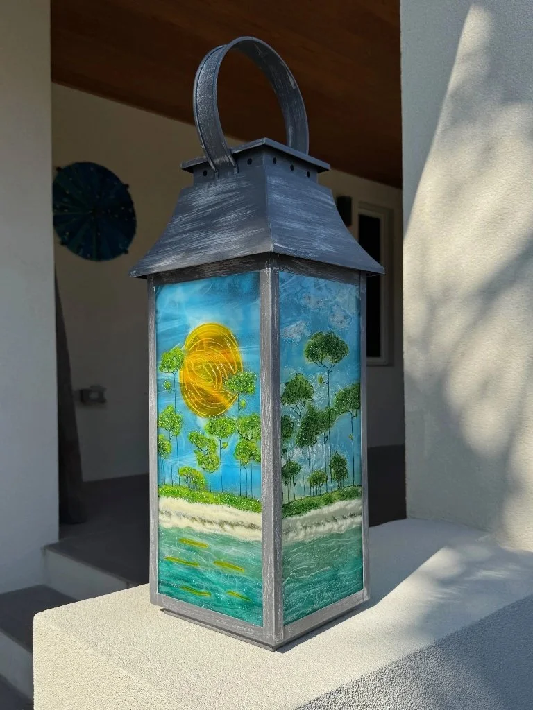 Western Lakes Lantern - 9"x24" square