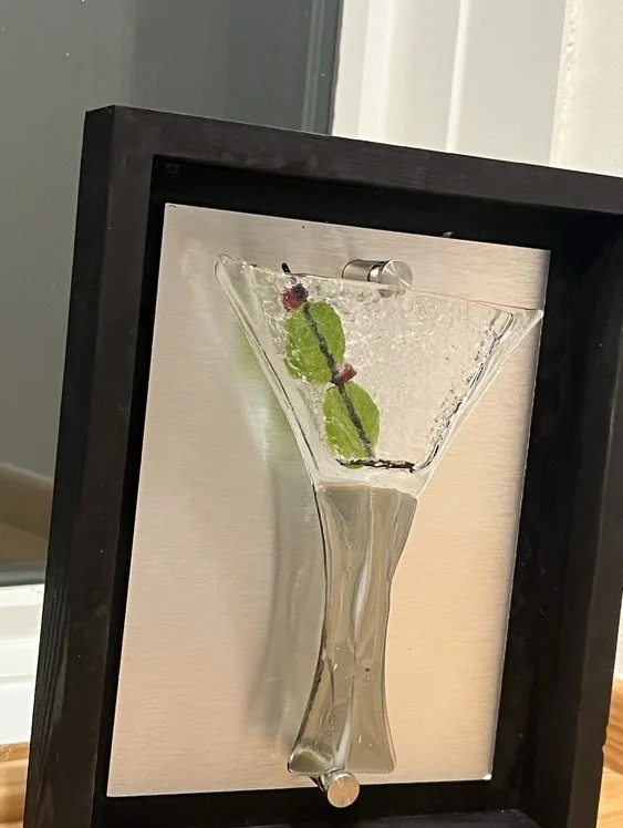 Classic Martini - 3D Fused Glass