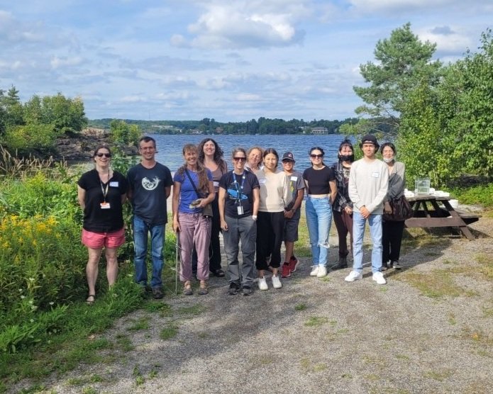 Photo of Laurentian University group on the shores of Ramsey Lake! 