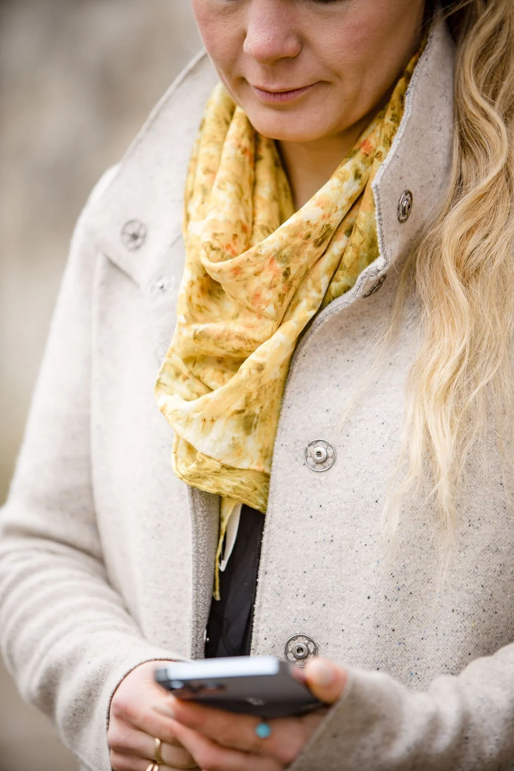 Naturally Dyed Silk Scarf Mixed Bundle Dye, Yellow, Orange, Red