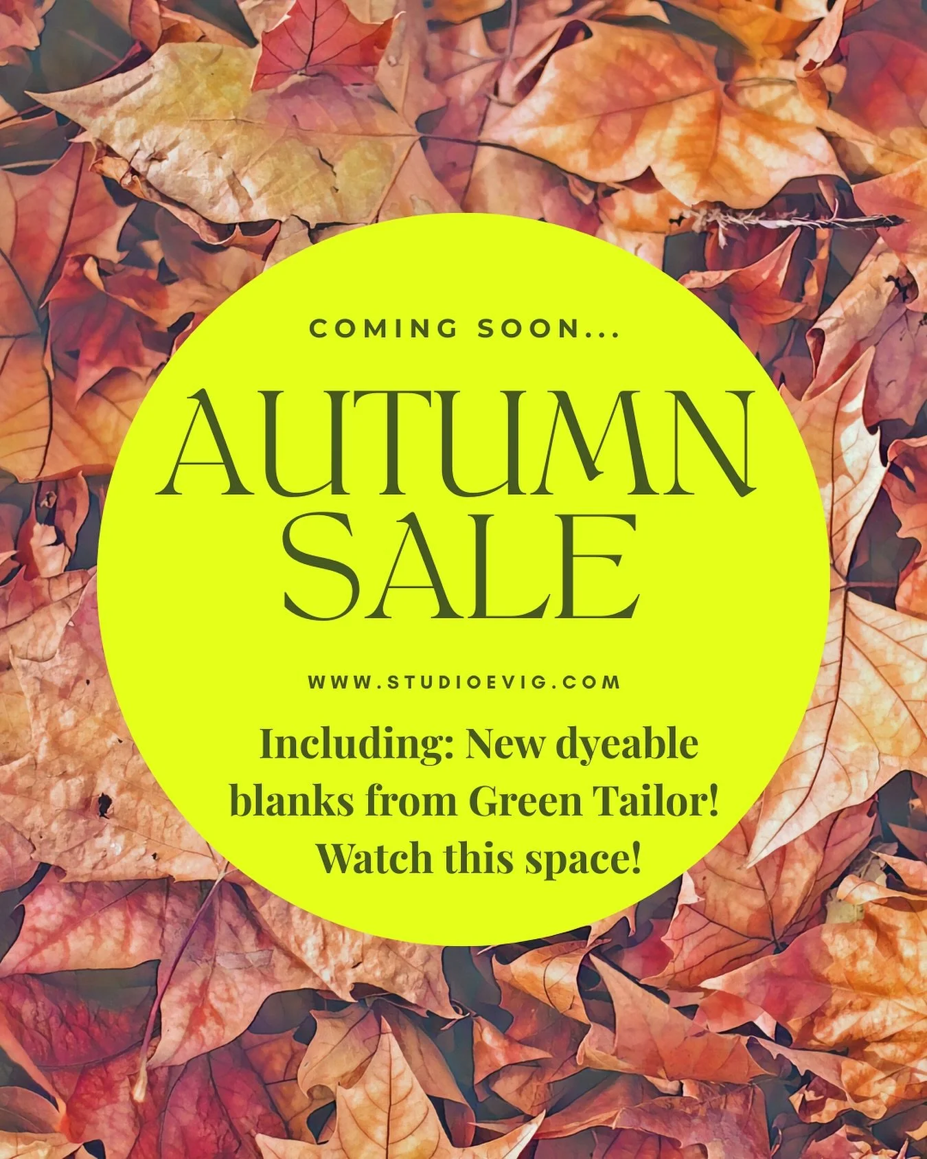 πβ¨ Our First-Ever Autumn Sale! β¨π
We’ve never had a BIG sale before… so this is a special one!
π Going live 16 September
At the heart of it all is what we love most:β¨π Our naturally dyed yarn – vibrant, joyful skeins, each c