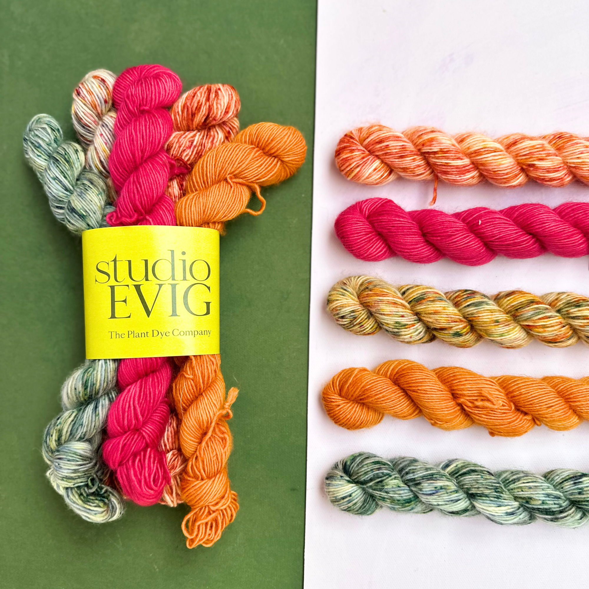 studioEVIG - Naturally Dyed Mini Skein Set - sunset.png