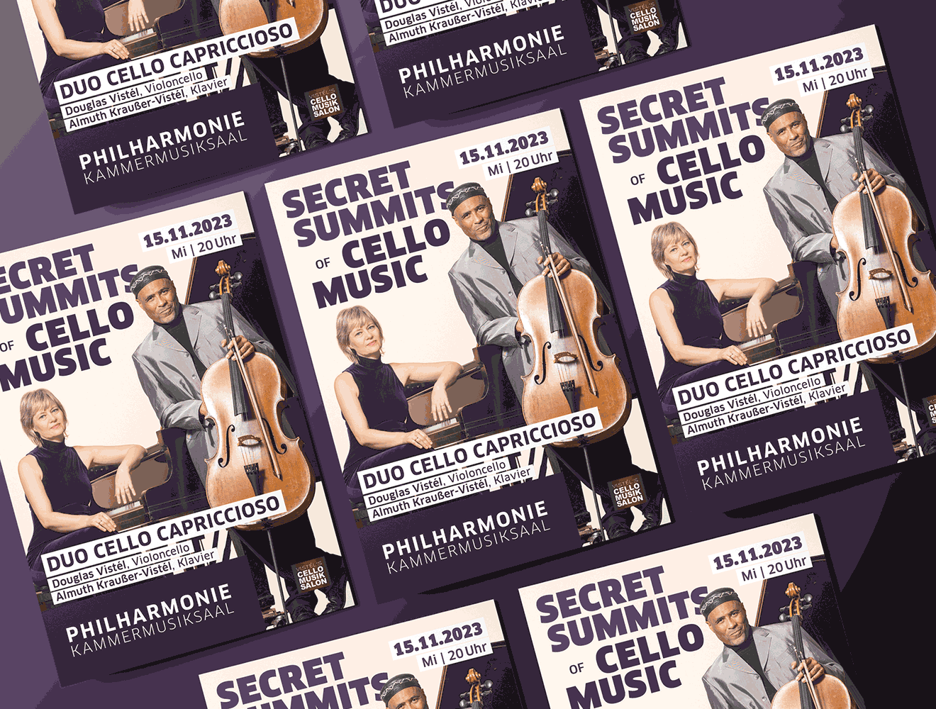 Plakat- und Flyergestaltung CELLOMUSICSALON
