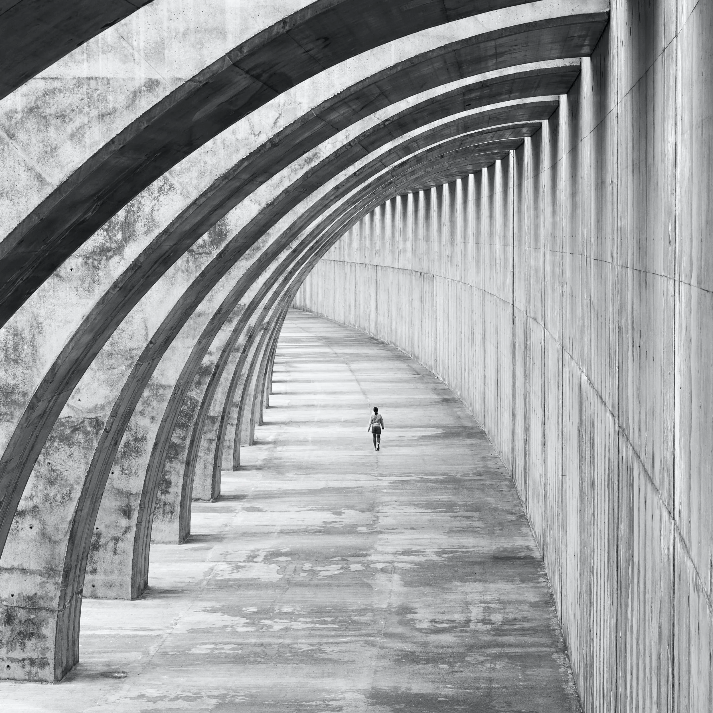a lonely walk by a single woman, signifying the loneliness of abuse