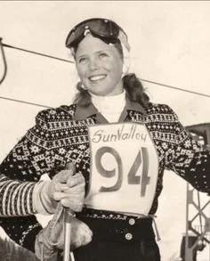 Jill Kinmont Boothe on a ski slope, the gift of pain